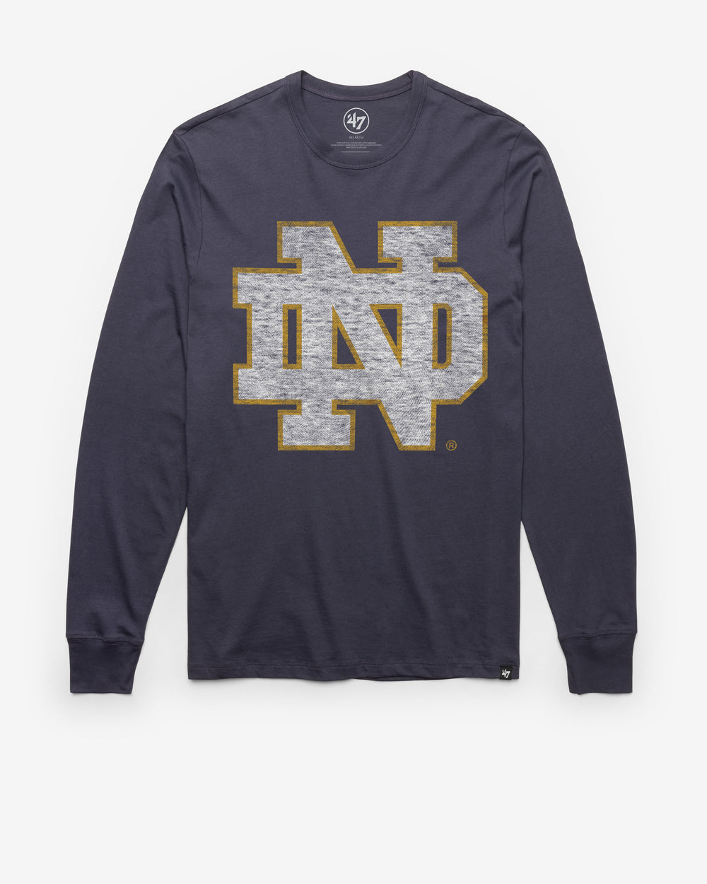 NOTRE DAME FIGHTING IRISH PREMIER '47 FRANKLIN LONG SLEEVE ATLAS BLUE