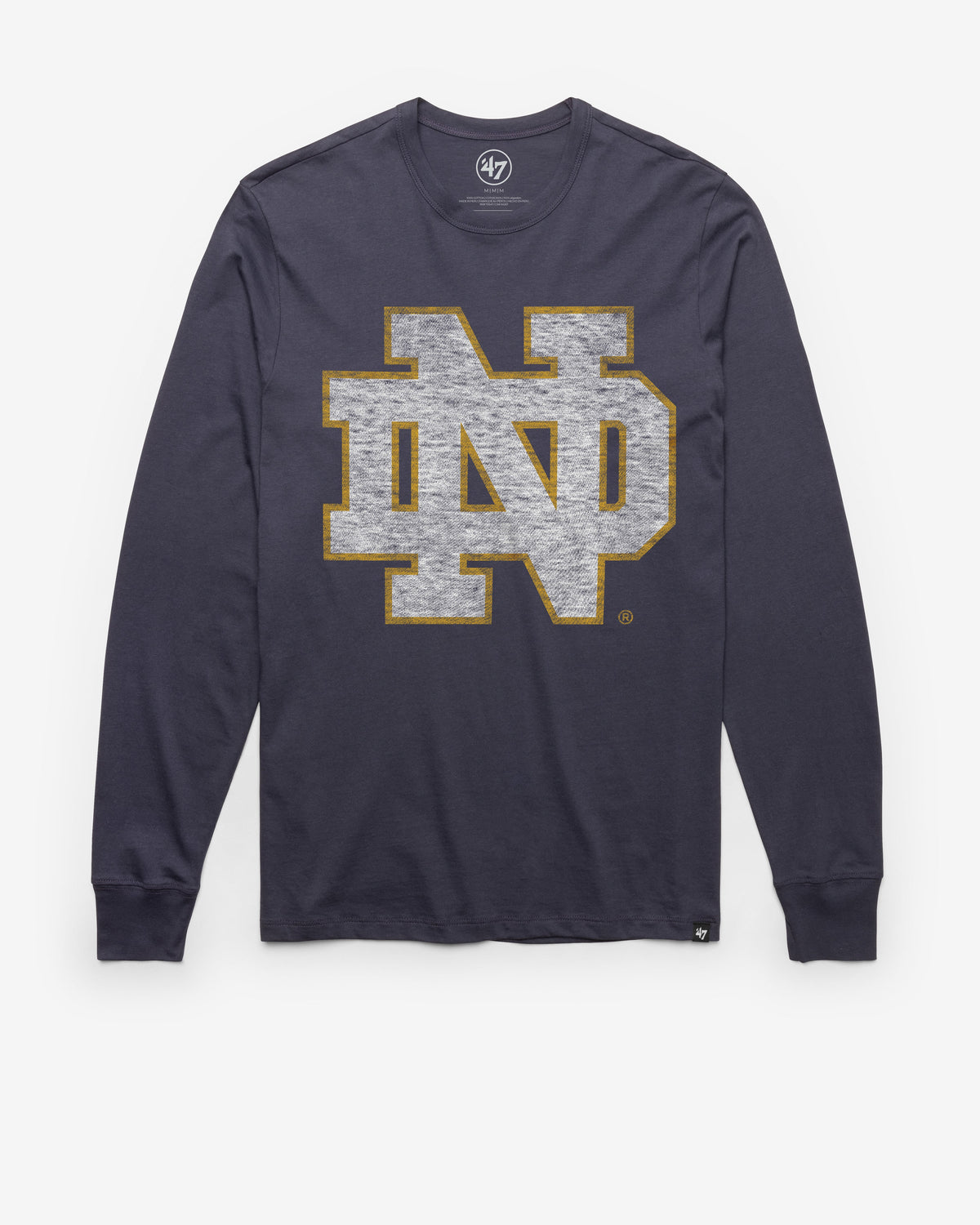 NOTRE DAME FIGHTING IRISH PREMIER '47 FRANKLIN LONG SLEEVE ATLAS BLUE