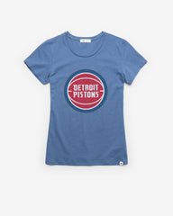 DETROIT PISTONS PREMIER '47 FRANKIE TEE WOMENS CADET BLUE