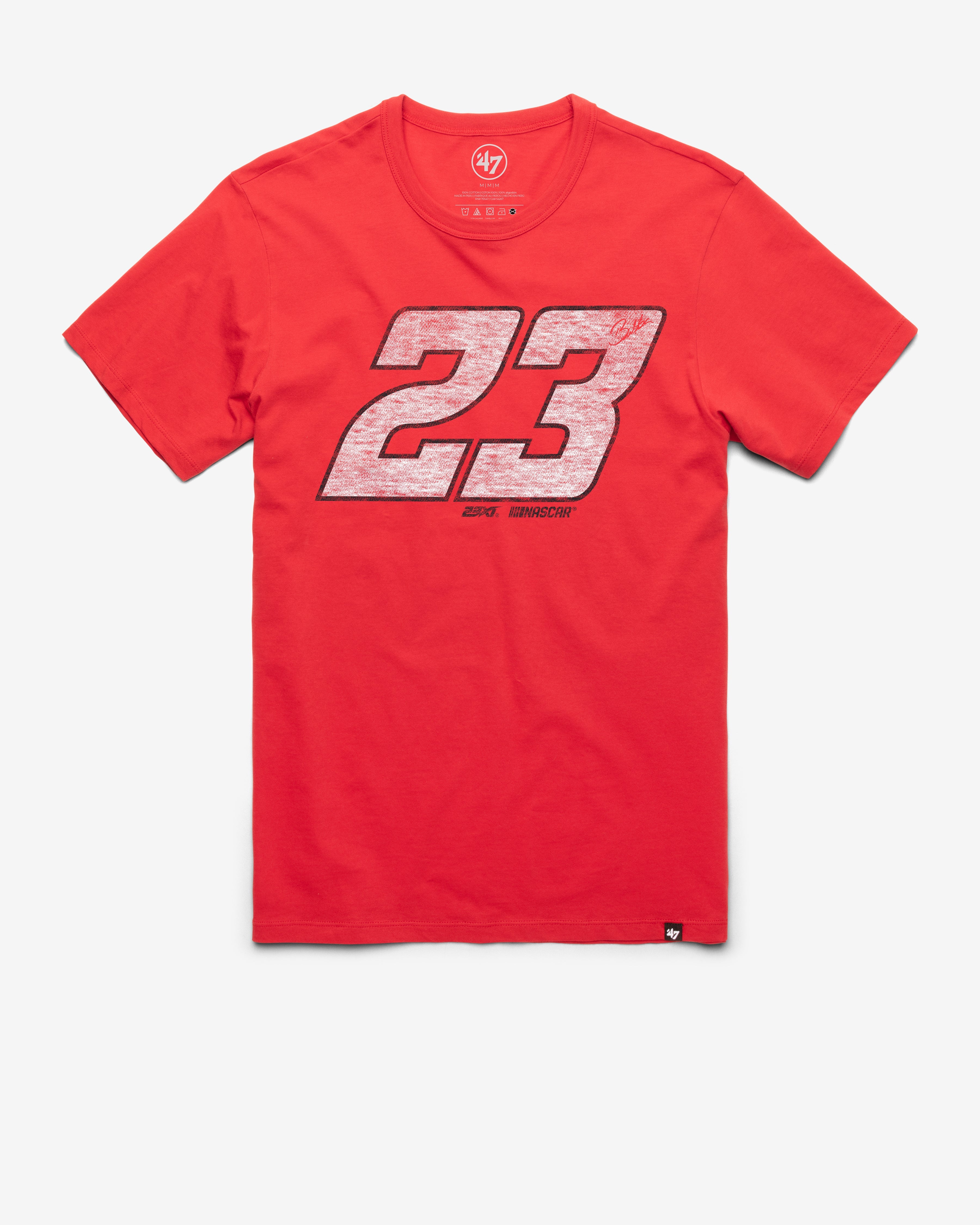 BUBBA WALLACE 23XI RACING DRIVER '47 FRANKLIN TEE RACER RED