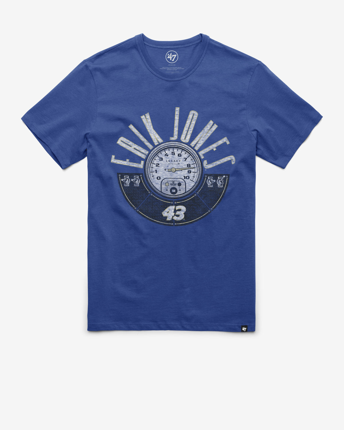 ERIK JONES LEGACY MOTOR CLUB RPM '47 FRANKLIN TEE JETTY BLUE
