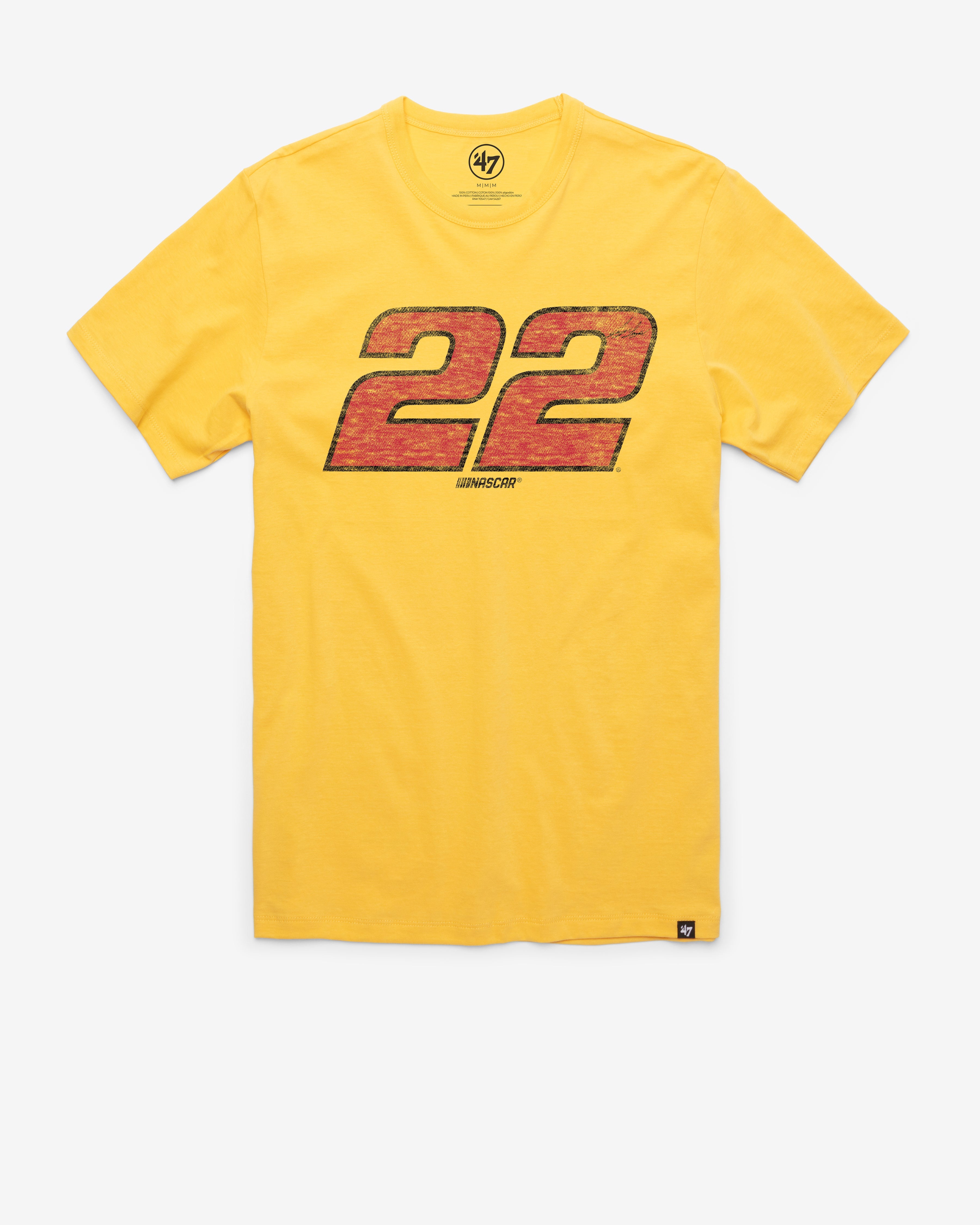 JOEY LOGANO TEAM PENSKE DRIVER '47 FRANKLIN TEE GOLDFINCH