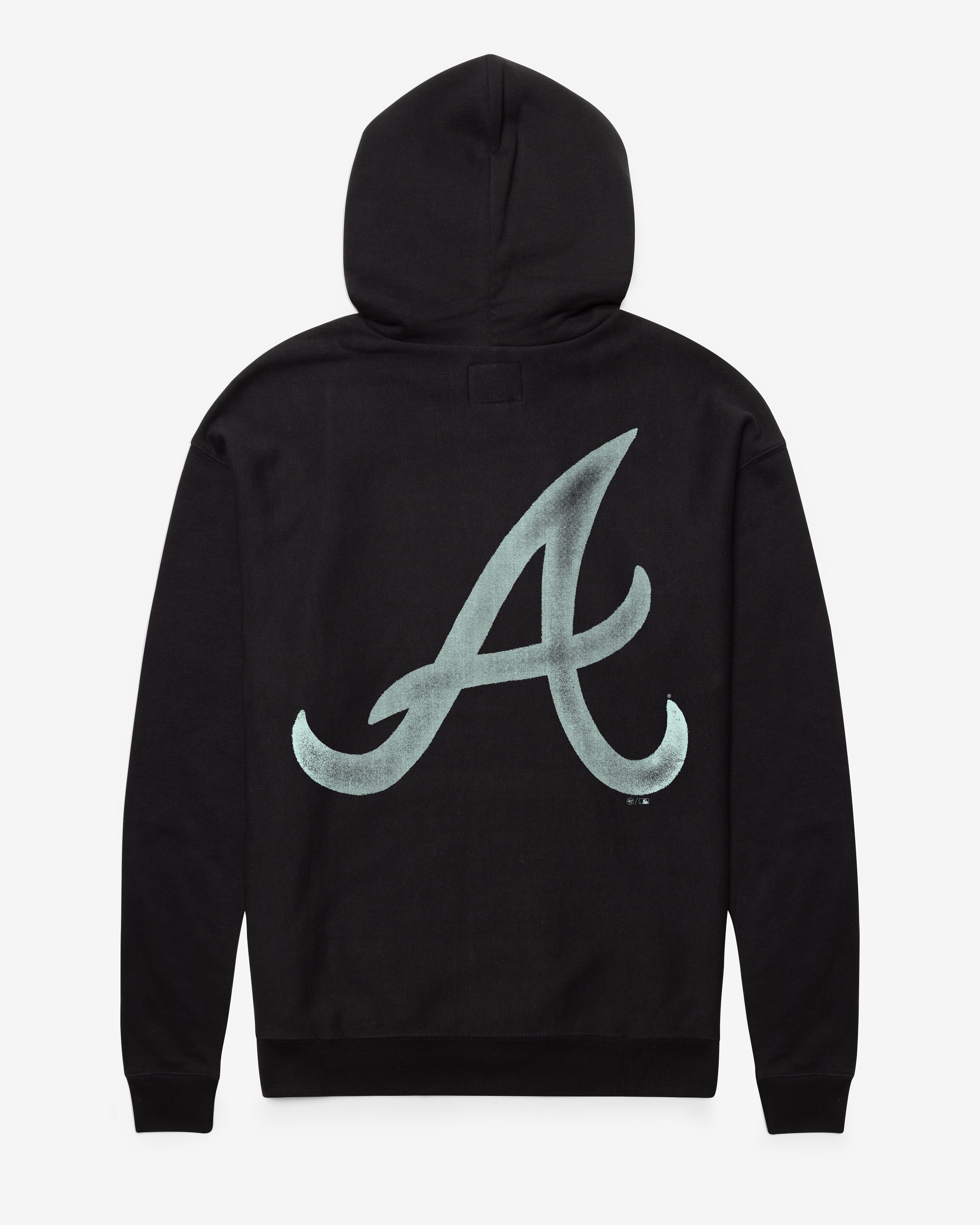 ATLANTA BRAVES MONOGRAM BACKER '47 FOUNDATION HOOD FLINT BLACK