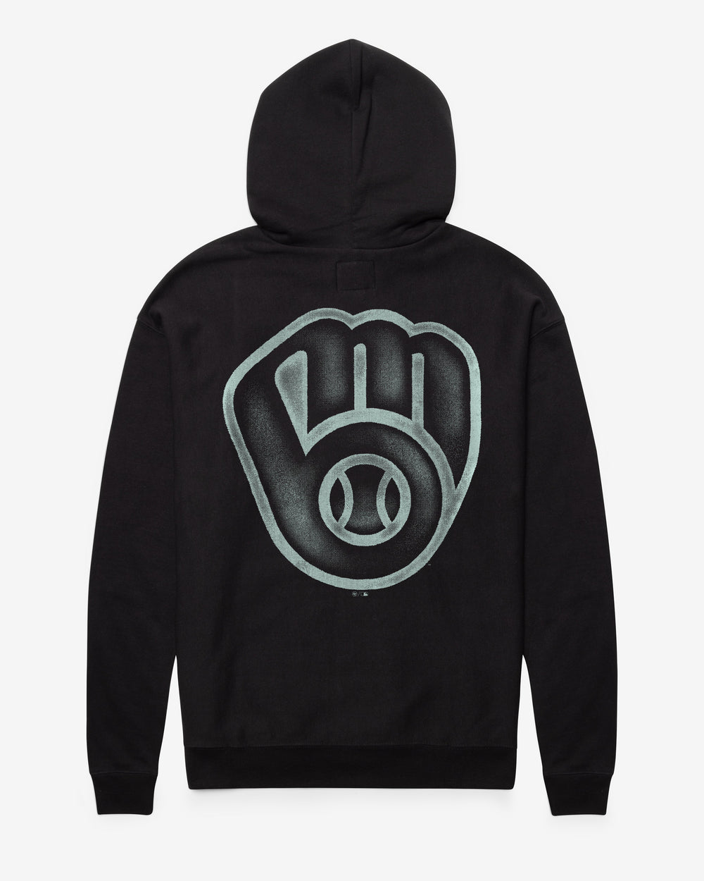 MILWAUKEE BREWERS MONOGRAM BACKER '47 FOUNDATION HOOD FLINT BLACK