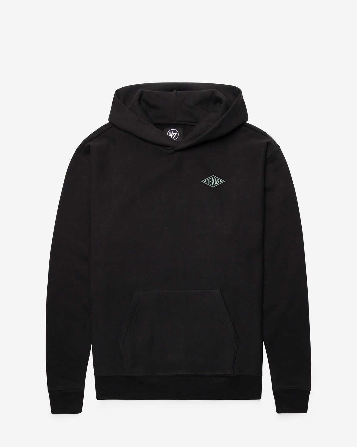 TEXAS RANGERS MONOGRAM BACKER '47 FOUNDATION HOOD FLINT BLACK