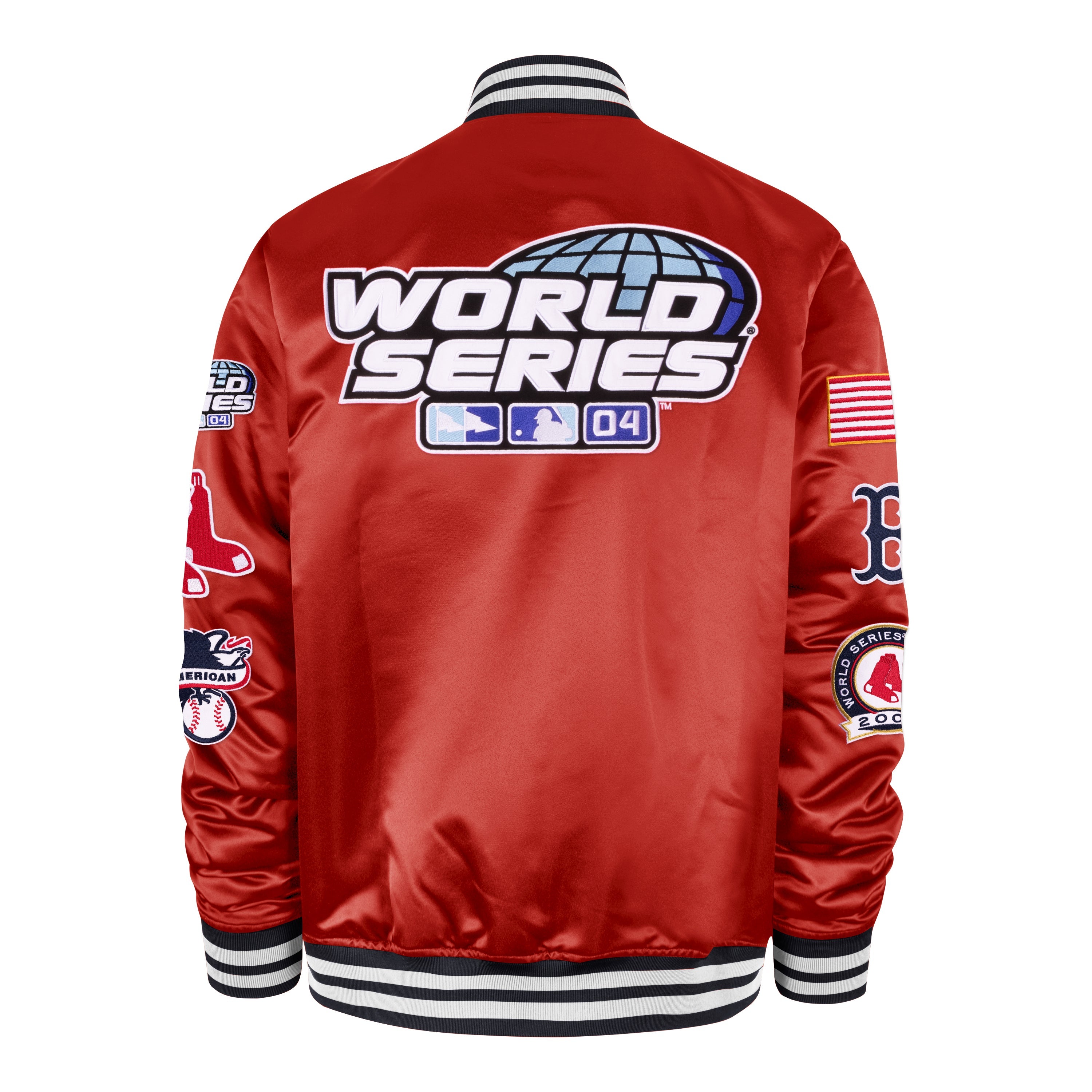 BOSTON RED SOX COOPERSTOWN 2004 WORLD SERIES '47 KINGSLAND JACKET RED