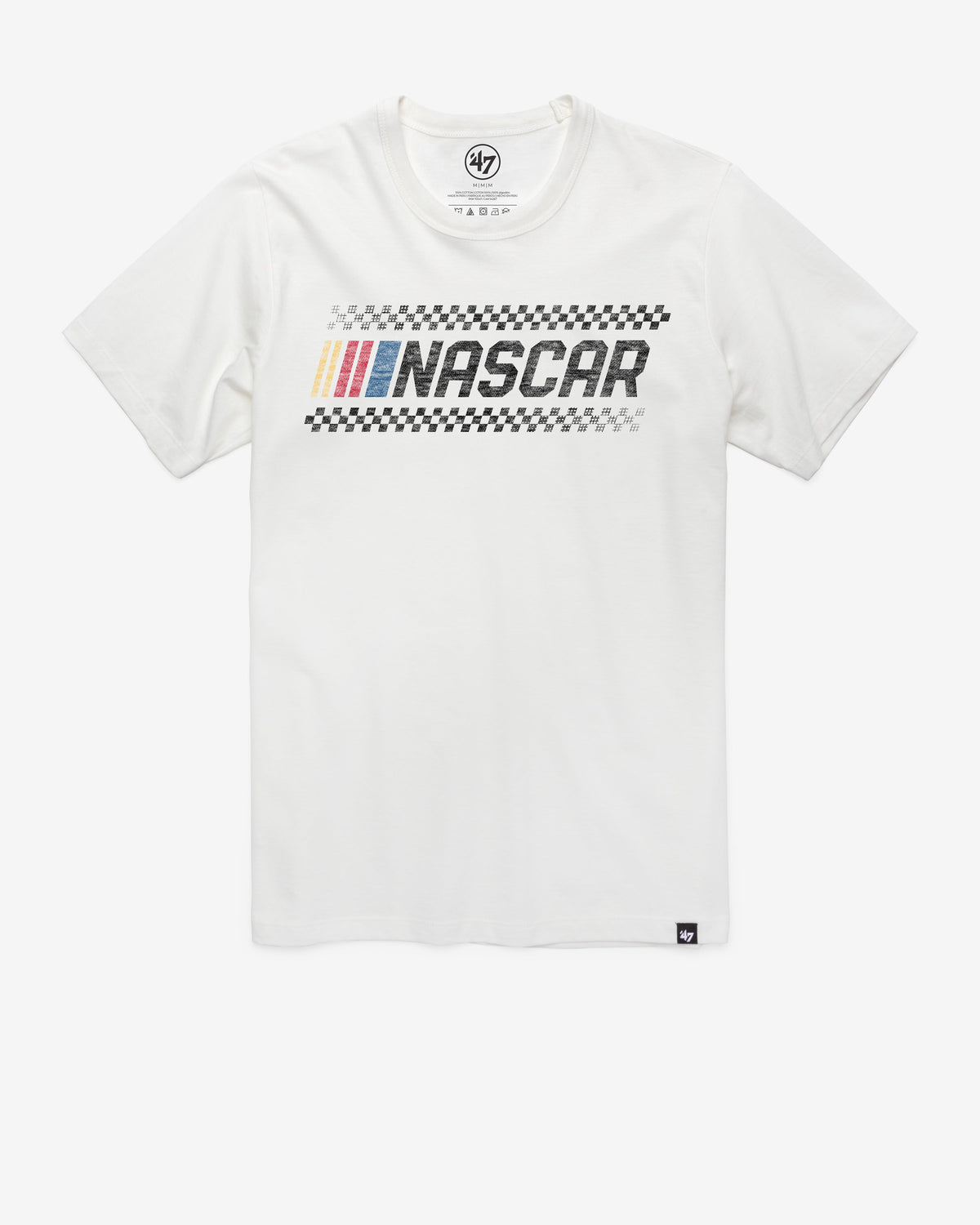 NASCAR CHECKERED PRIME '47 FRANKLIN TEE WHITE WASH