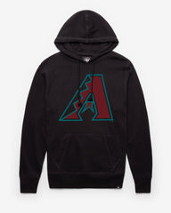 ARIZONA DIAMONDBACKS IMPRINT '47 HEADLINE HOOD JET BLACK