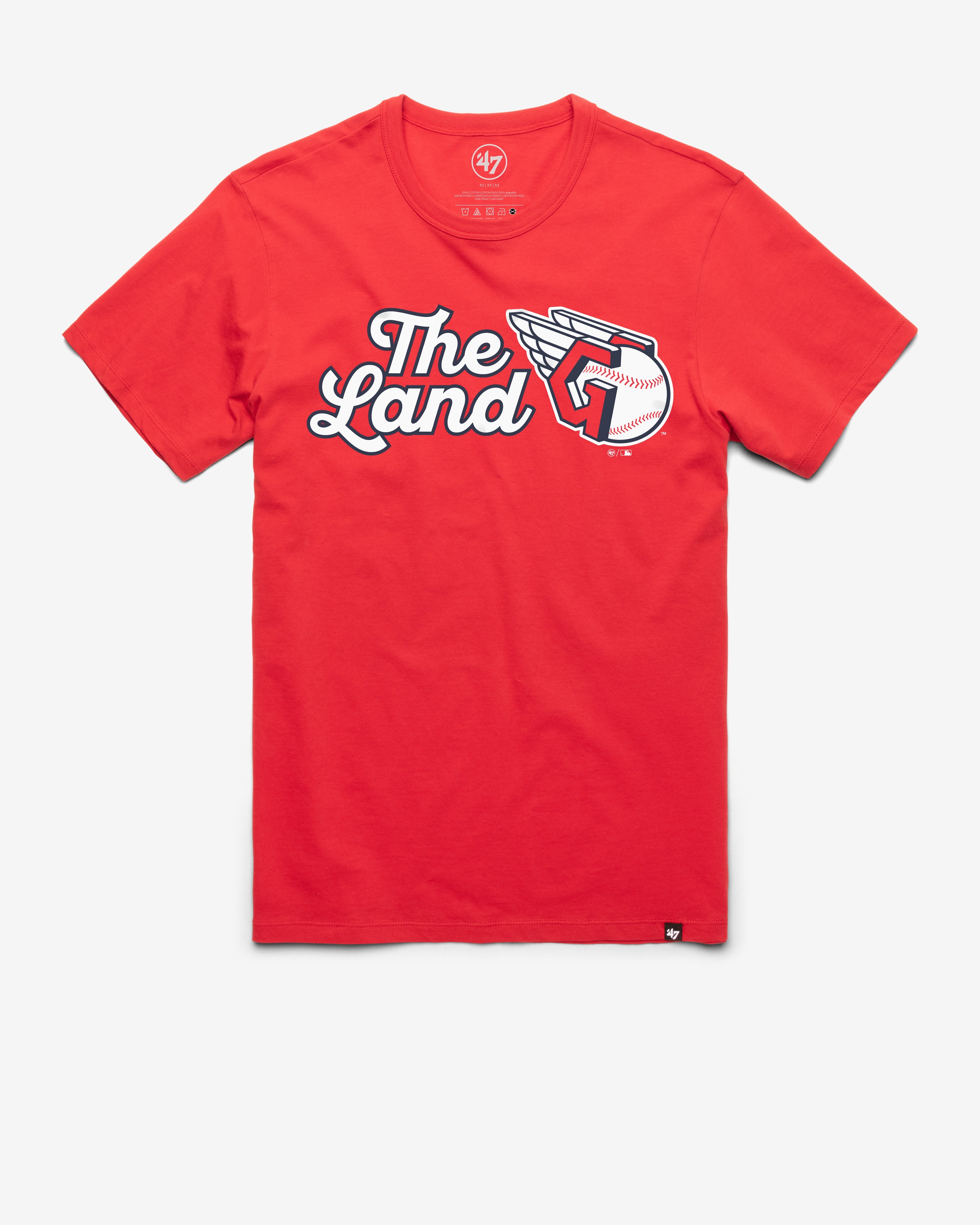 CLEVELAND GUARDIANS REGION '47 FRANKLIN TEE RACER RED