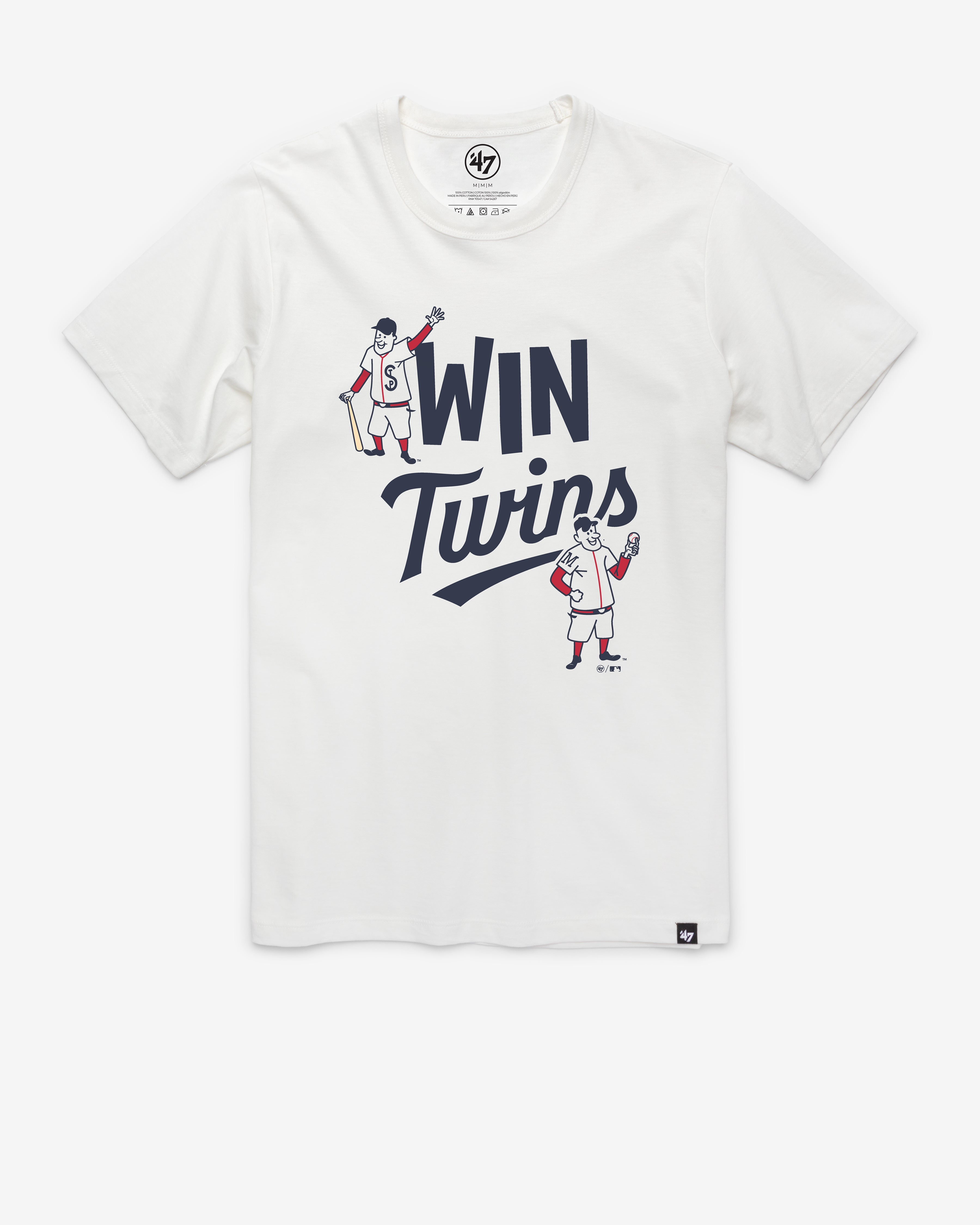 MINNESOTA TWINS REGION '47 FRANKLIN TEE WHITE WASH