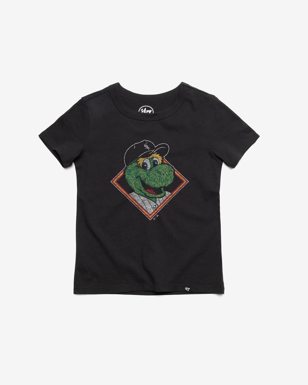 CHICAGO WHITE SOX MASCOT PREMIER '47 FRANKLIN TEE KIDS FLINT BLACK