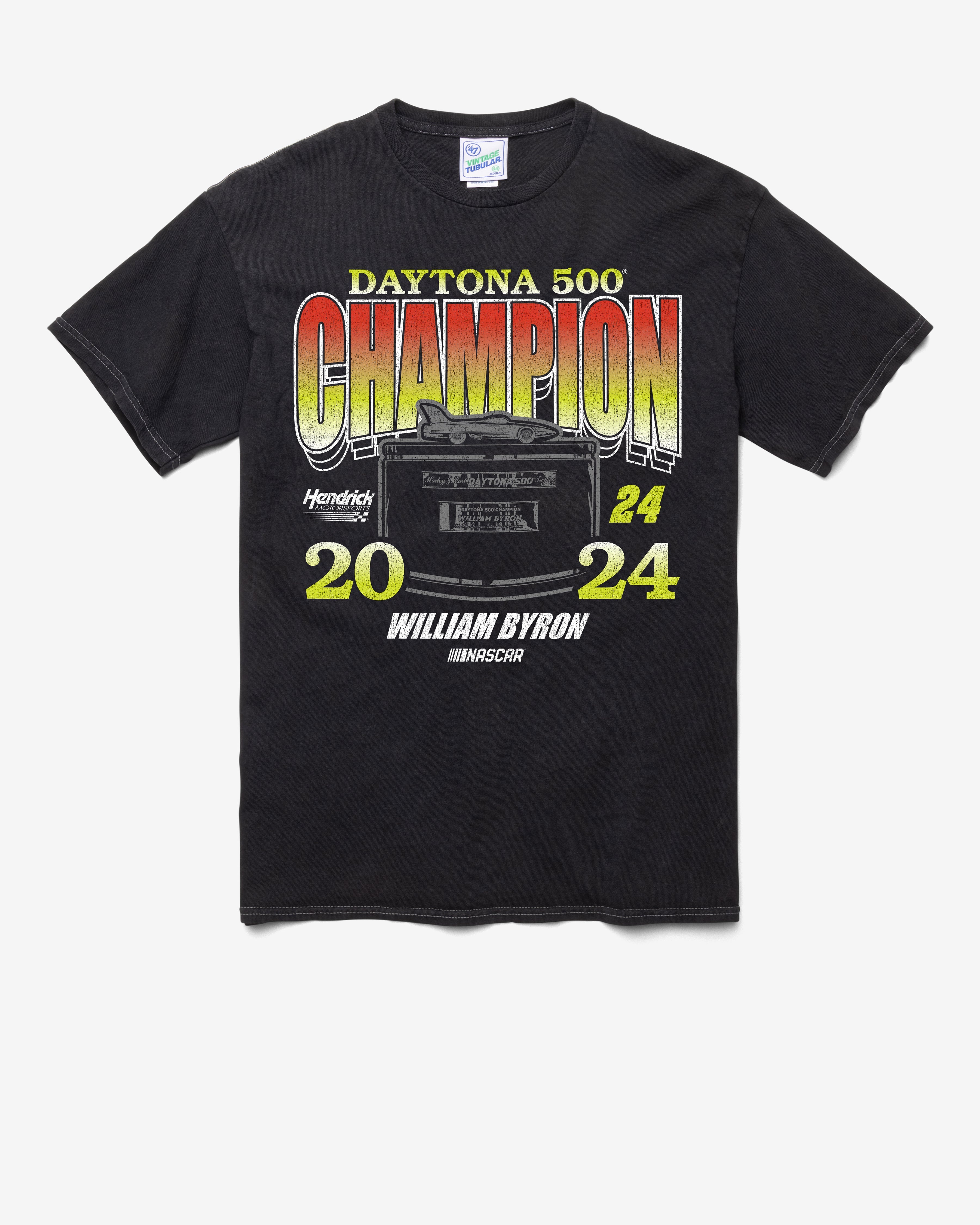 WILLIAM BYRON HENDRICK MOTORSPORTS DAYTONA 500 CHAMPION LOCKER '47 VINTAGE TUBULAR DT BLACK
