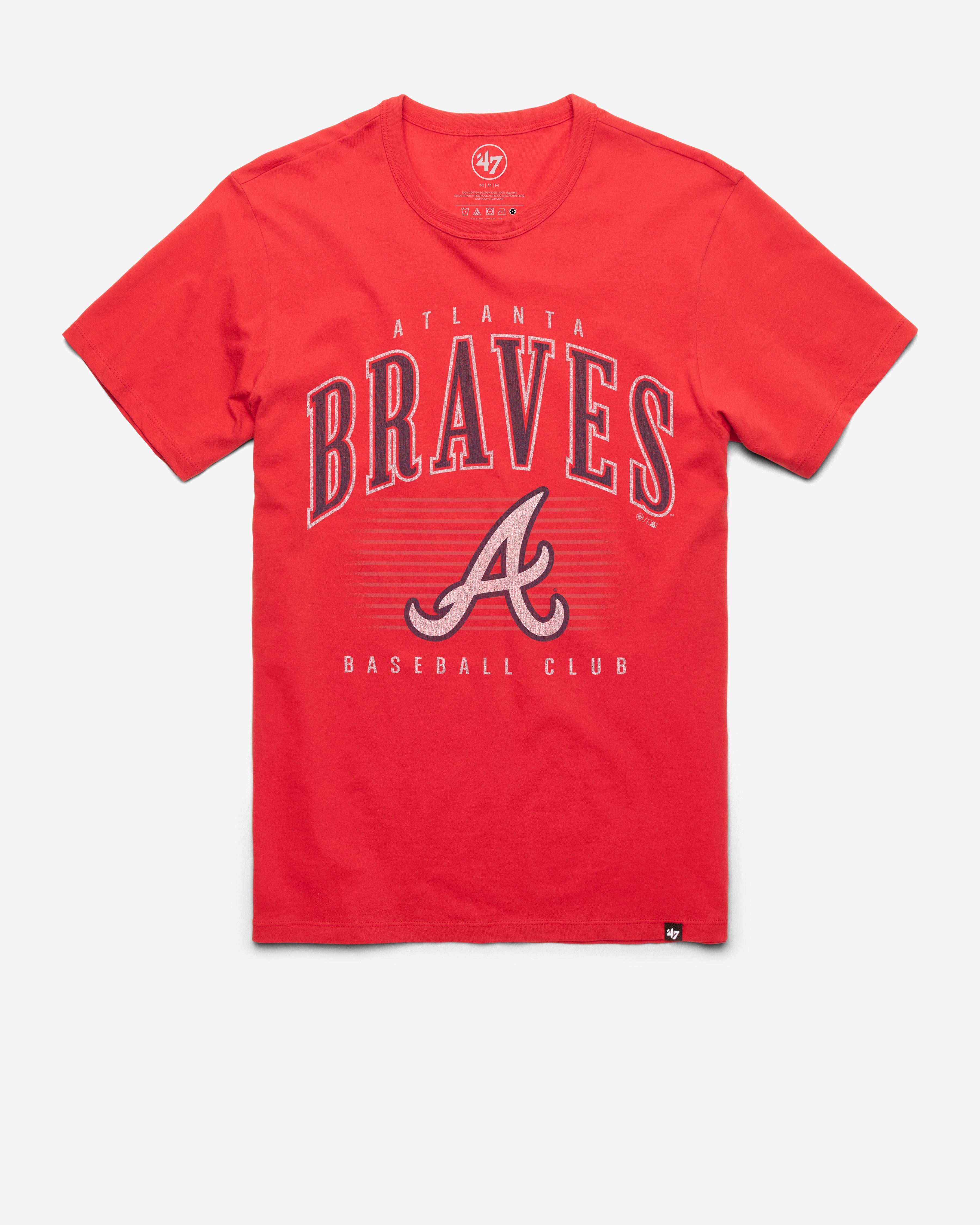 ATLANTA BRAVES DOUBLE HEADER '47 FRANKLIN TEE RACER RED