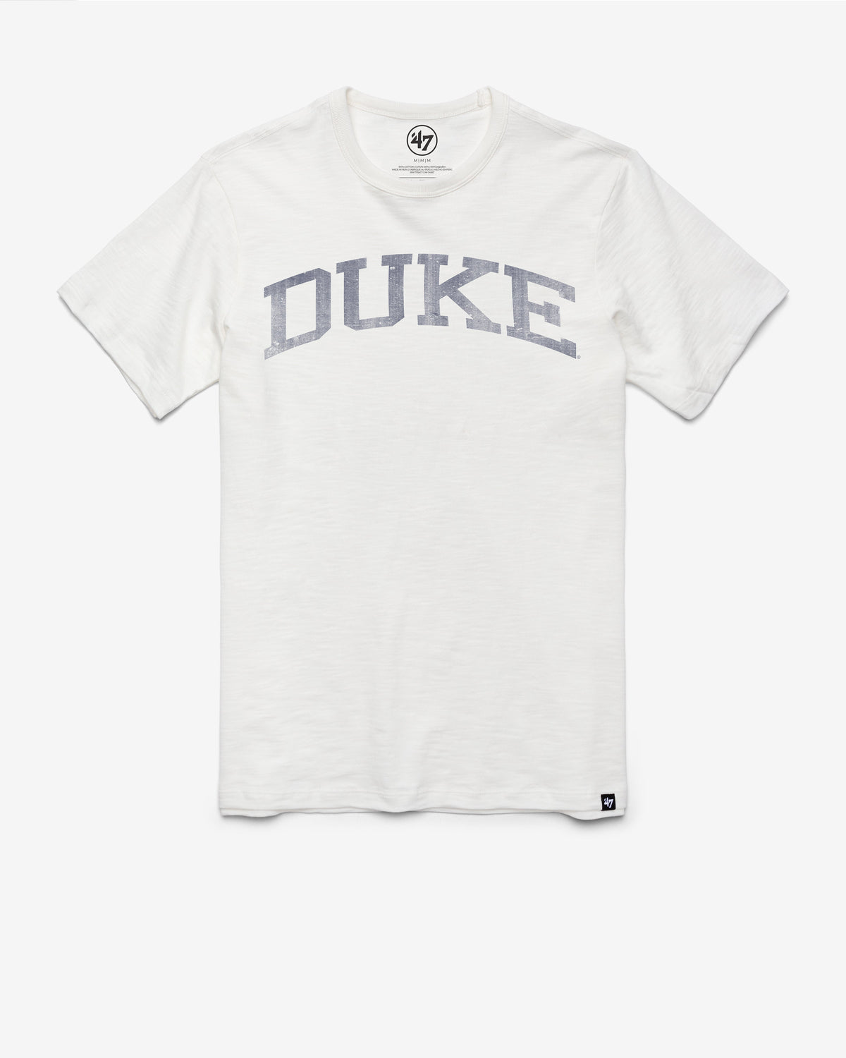 DUKE BLUE DEVILS CLASSIC BLOCK '47 SCRUM TEE WHITE WASH