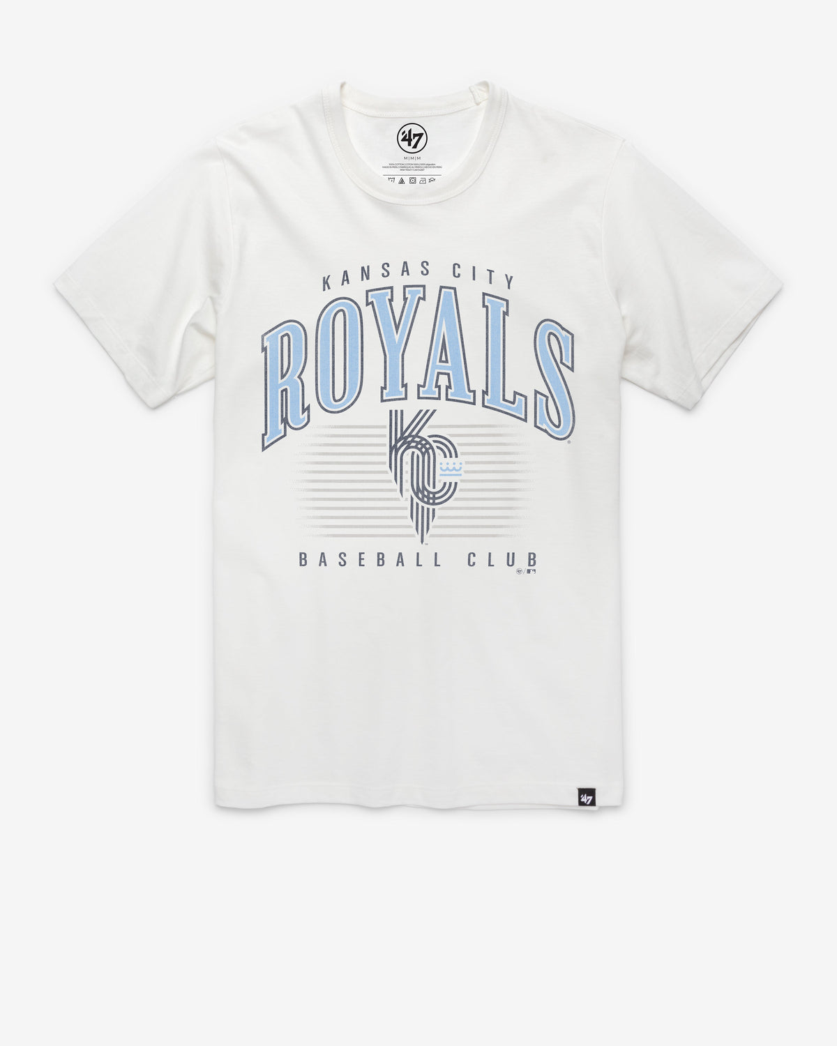 KANSAS CITY ROYALS CITY CONNECT DOUBLE HEADER '47 FRANKLIN TEE WHITE WASH