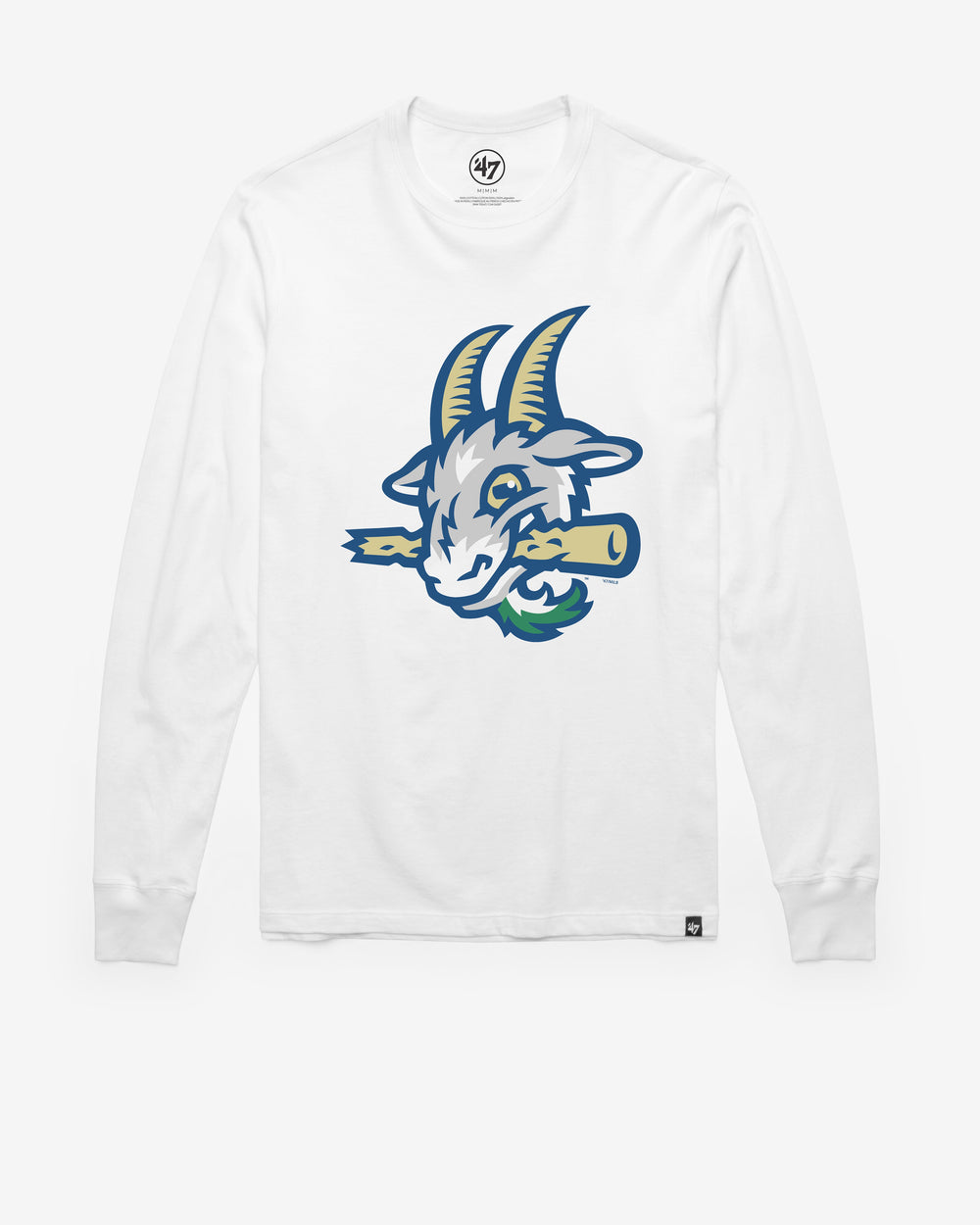 HARTFORD YARD GOATS PREMIER '47 FRANKLIN LONG SLEEVE TEE WHITE WASH