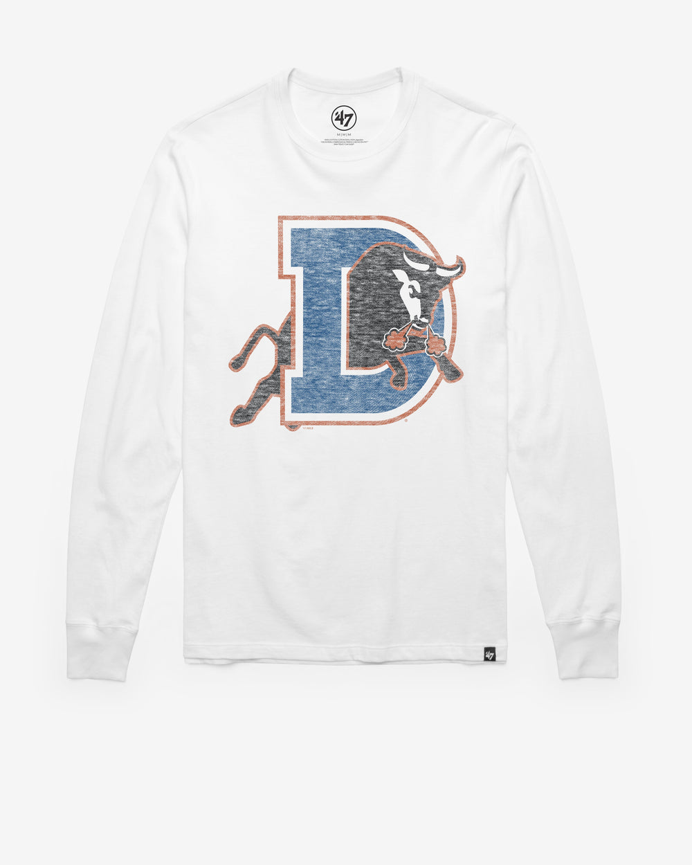 DURHAM BULLS PREMIER '47 FRANKLIN LONG SLEEVE TEE WHITE WASH