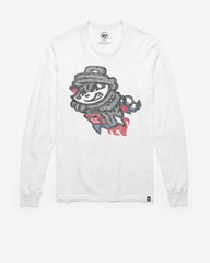 ROCKET CITY TRASH PANDAS PREMIER '47 FRANKLIN LONG SLEEVE TEE WHITE WASH