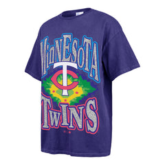 MINNESOTA TWINS FLASHING LIGHTS VINTAGE '47 BOYFRIEND TEE WOMENS DEEP SPACE