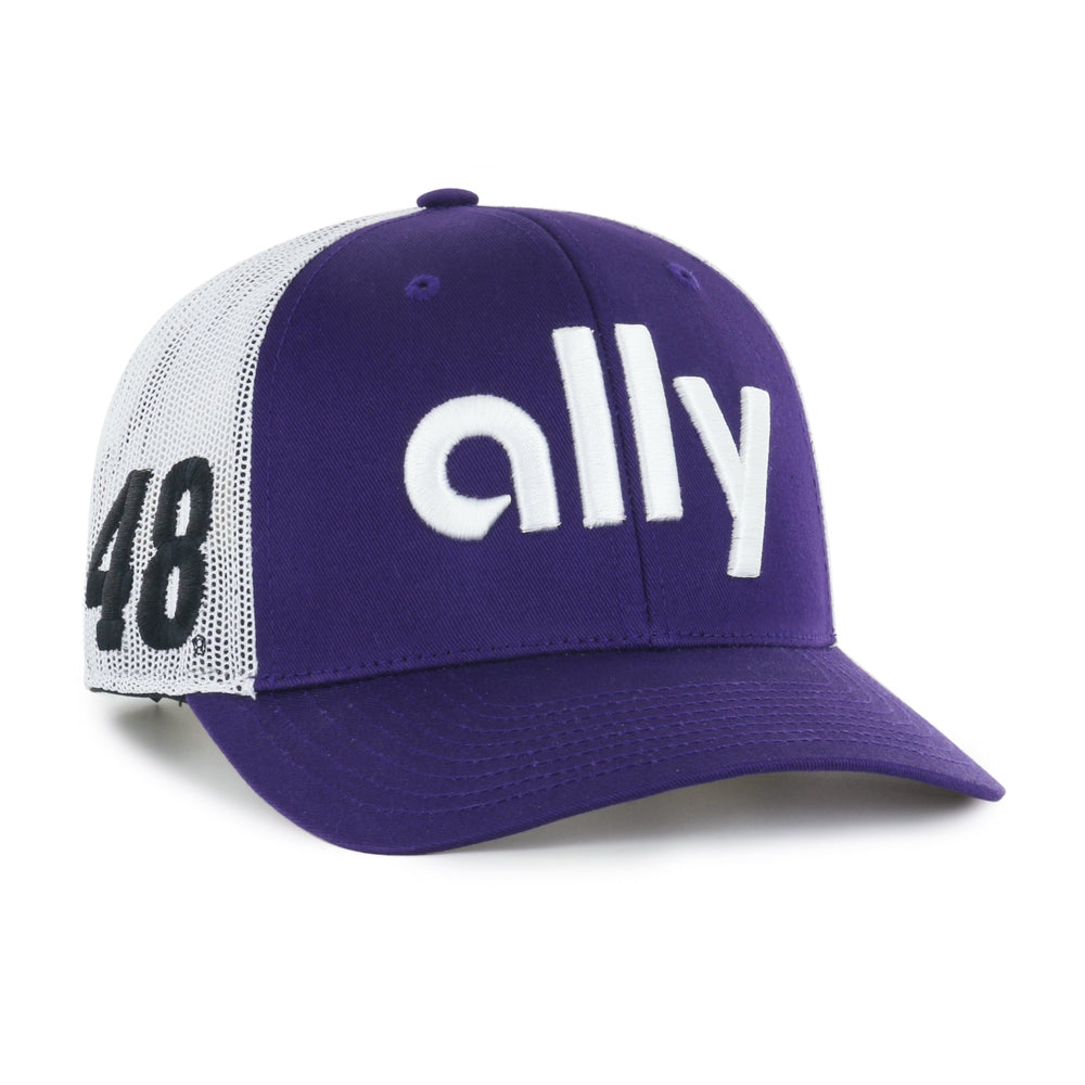 ALEX BOWMAN HENDRICK MOTORSPORTS TRIPLE HIT '47 TRUCKER PURPLE