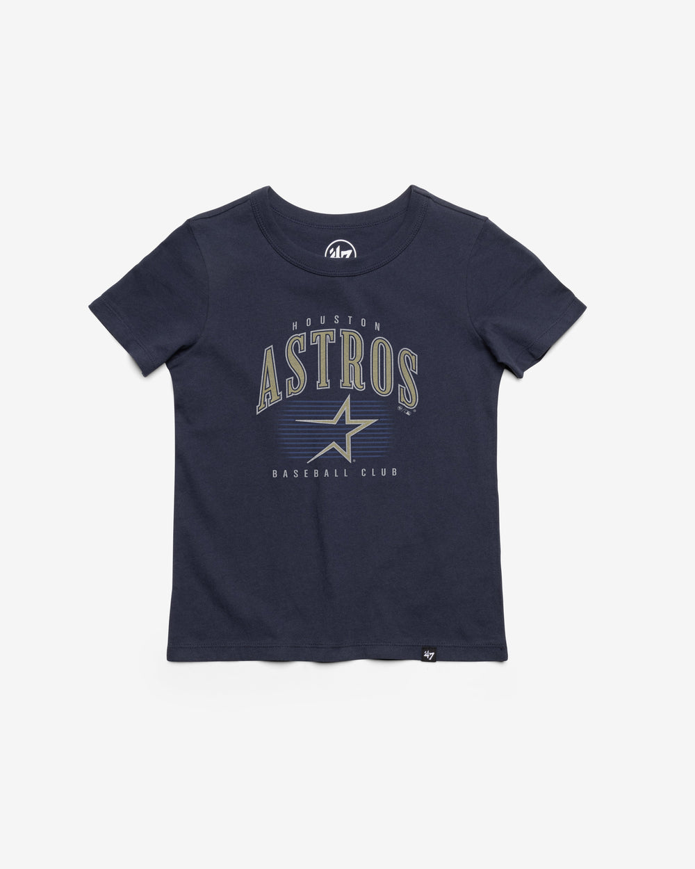 HOUSTON ASTROS COOPERSTOWN DOUBLE HEADER '47 FRANKLIN TEE KIDS ATLAS BLUE