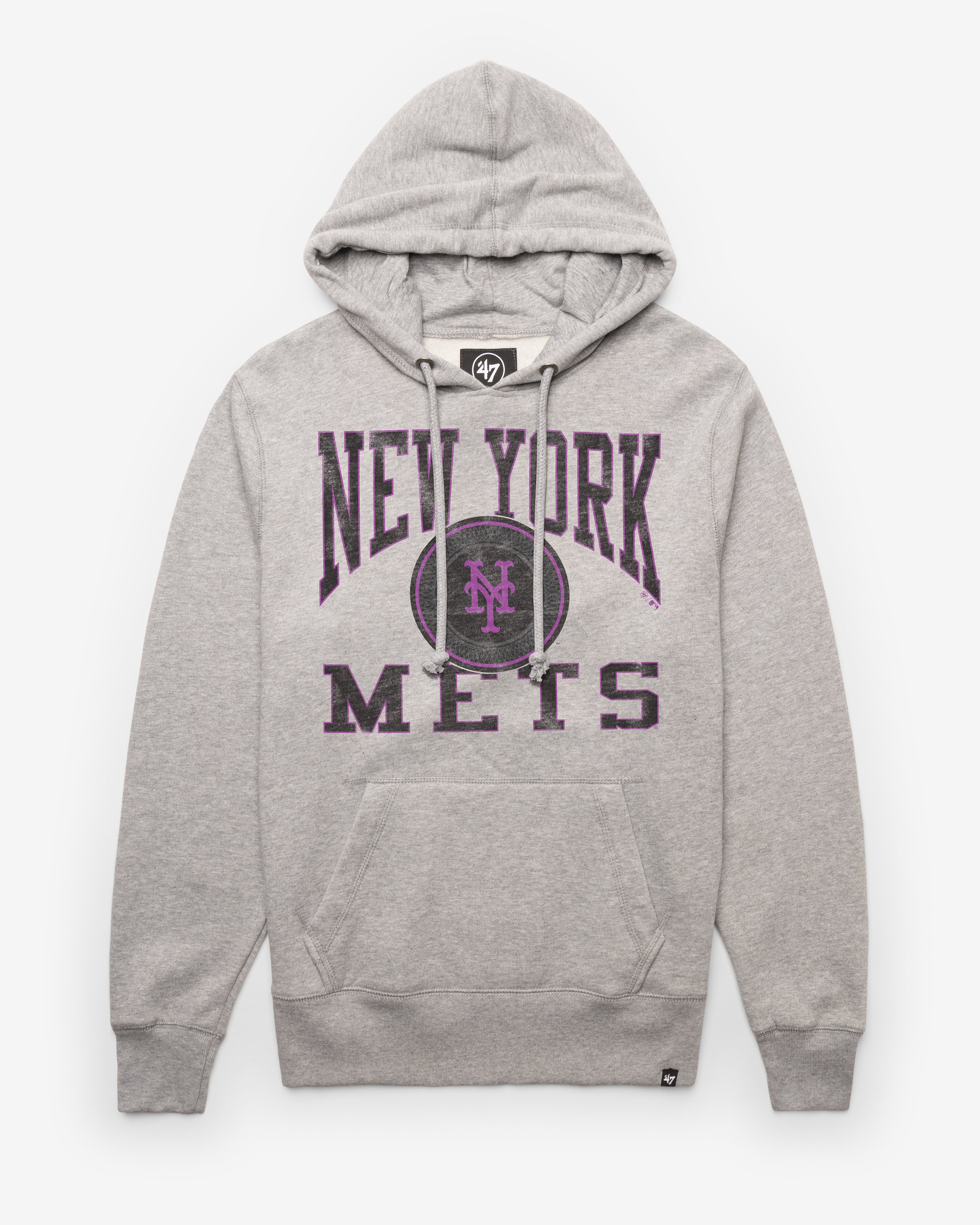 NEW YORK METS CITY CONNECT BIG UPS '47 HEADLINE HOOD SLATE GREY