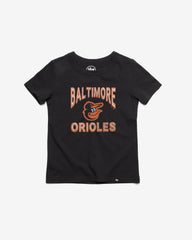 BALTIMORE ORIOLES FAN OUT '47 FRANKLIN TEE KIDS FLINT BLACK