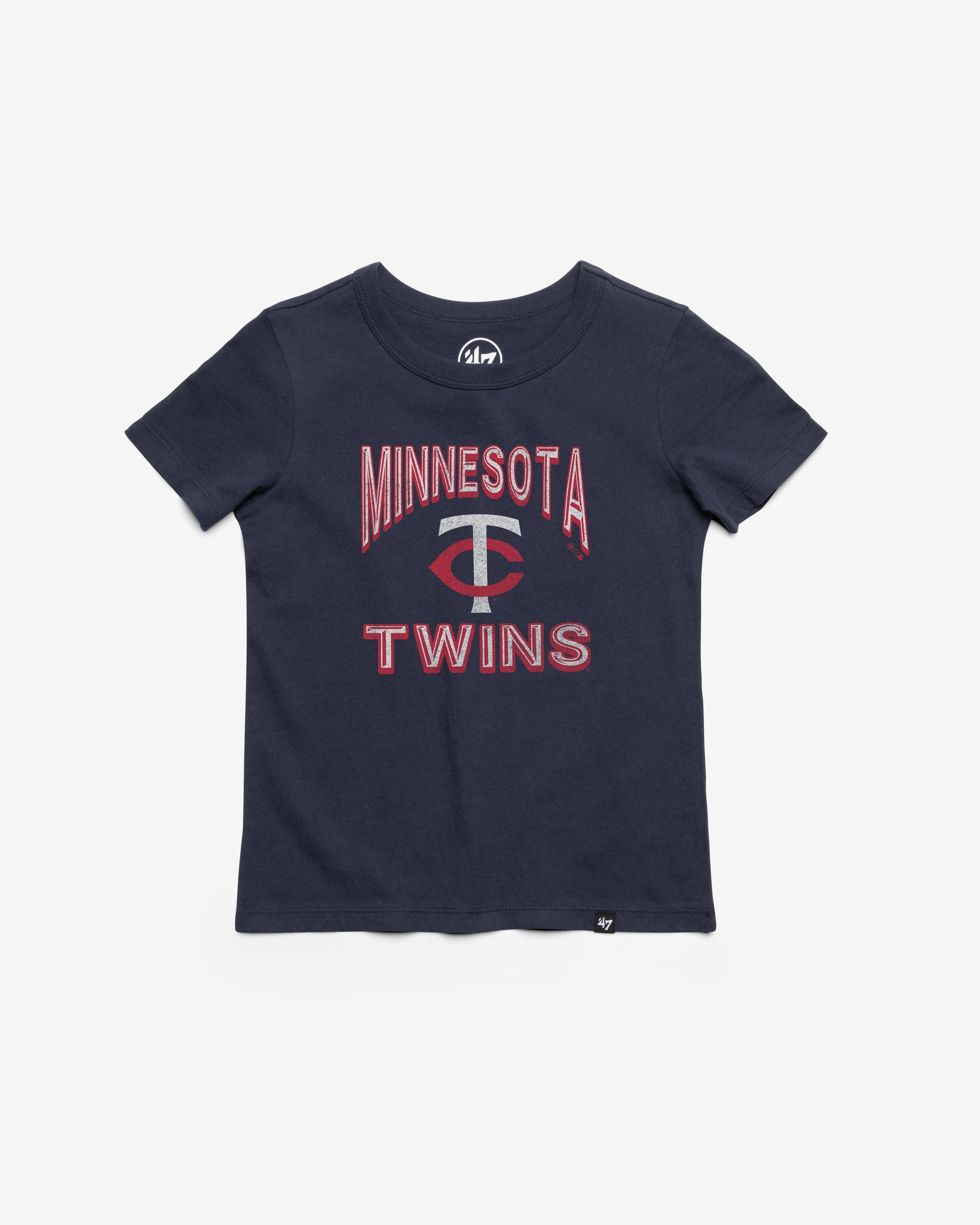 MINNESOTA TWINS FAN OUT '47 FRANKLIN TEE KIDS ATLAS BLUE