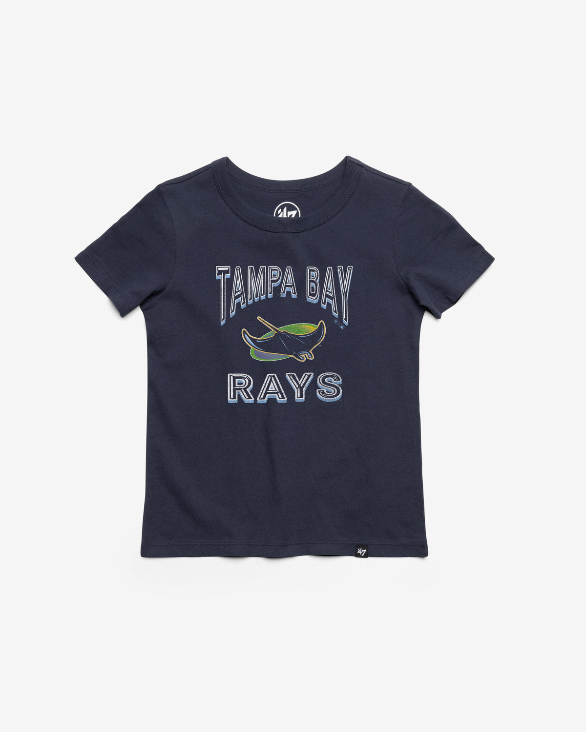 TAMPA BAY RAYS FAN OUT '47 FRANKLIN TEE KIDS ATLAS BLUE