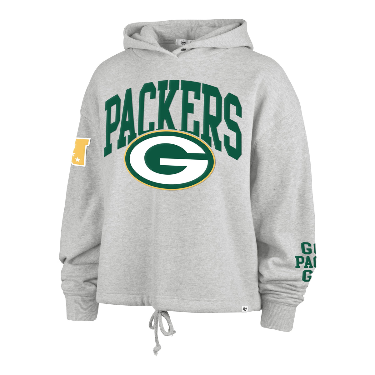 GREEN BAY PACKERS HIGH HOPES '47 VENICE HOOD WOMENS RELAY GREY