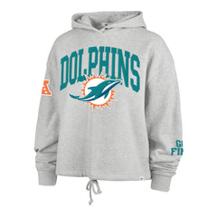 MIAMI DOLPHINS HIGH HOPES '47 VENICE HOOD WOMENS RELAY GREY