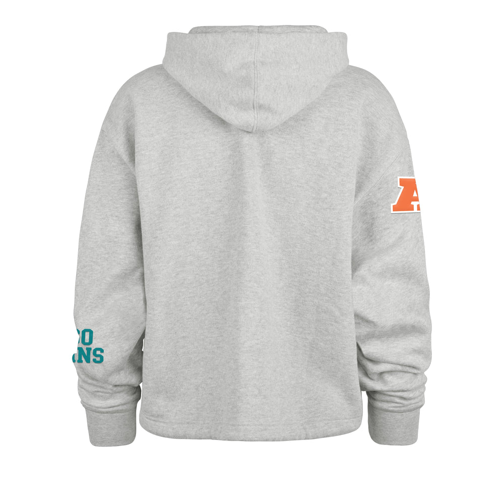 MIAMI DOLPHINS HIGH HOPES '47 VENICE HOOD WOMENS RELAY GREY