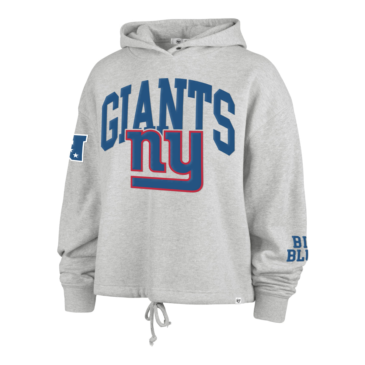 NEW YORK GIANTS HIGH HOPES '47 VENICE HOOD WOMENS RELAY GREY
