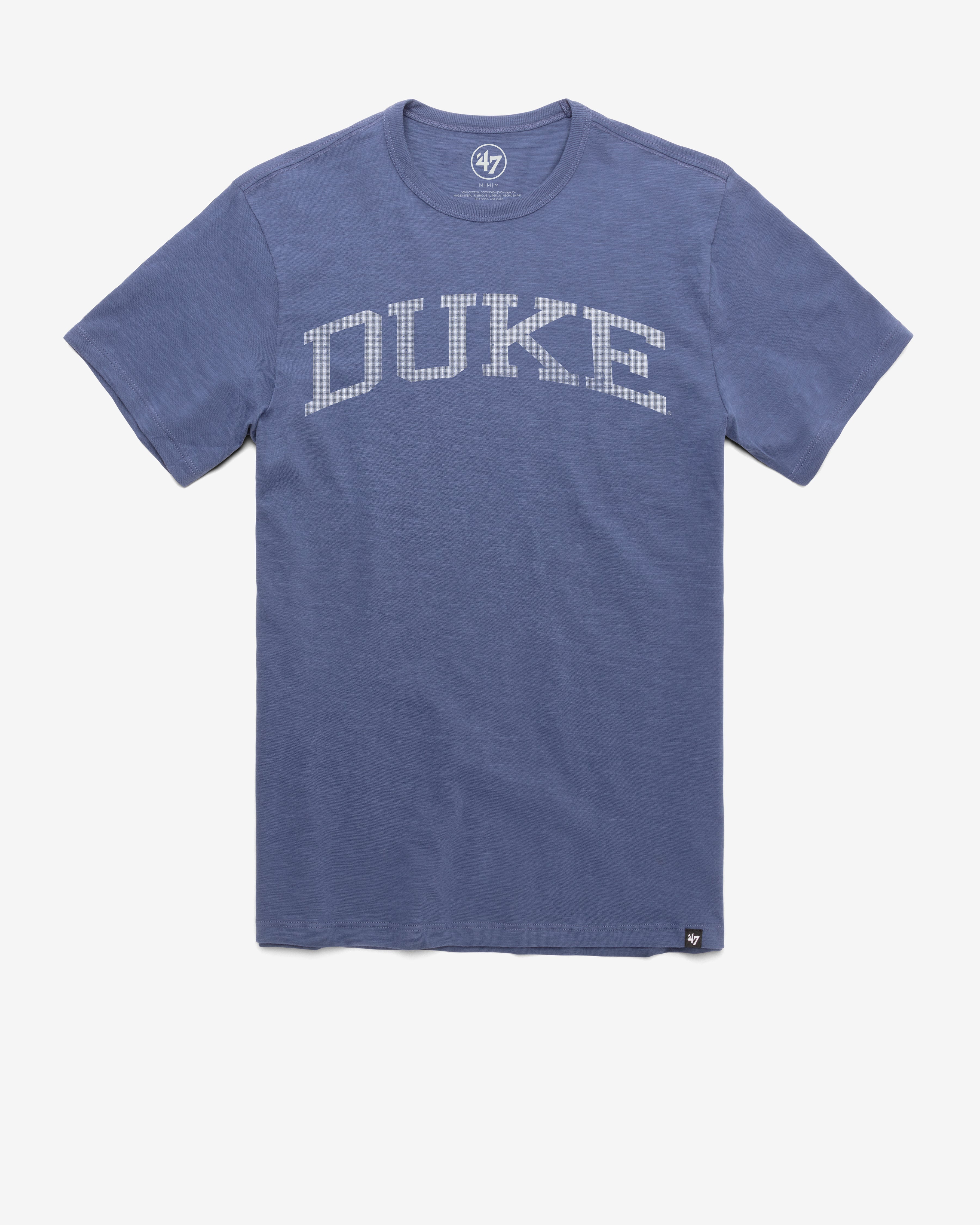 DUKE BLUE DEVILS CLASSIC BLOCK '47 SCRUM TEE BLEACHER BLUE