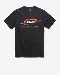 JR MOTORSPORTS IMPRINT '47 FRANKLIN TEE FLINT BLACK