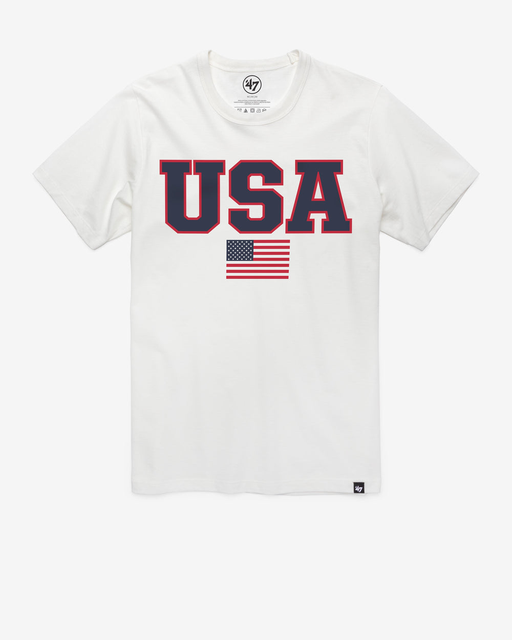 UNITED STATES USA BLOCK '47 FRANKLIN TEE WHITE WASH