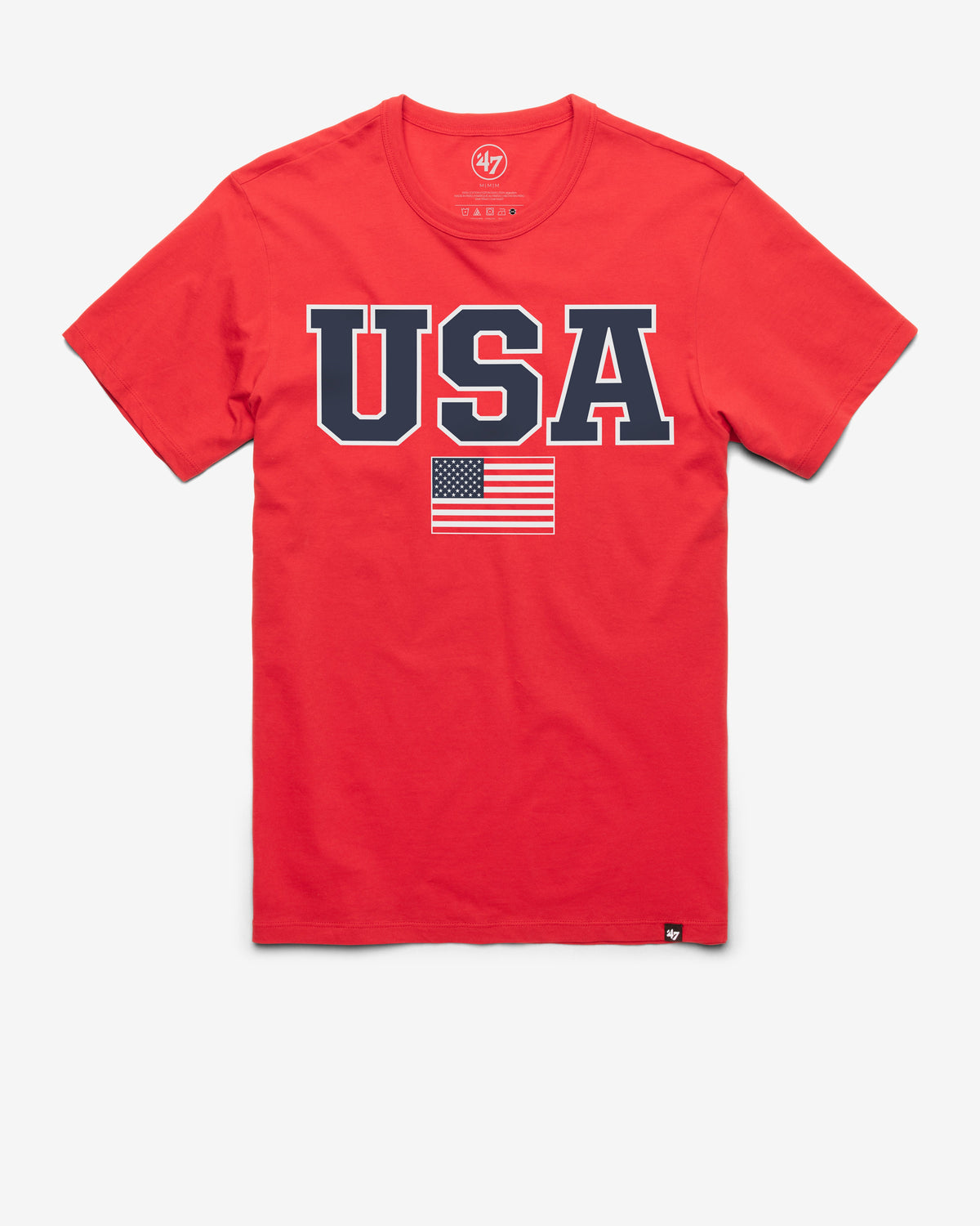 UNITED STATES USA BLOCK '47 FRANKLIN TEE RACER RED