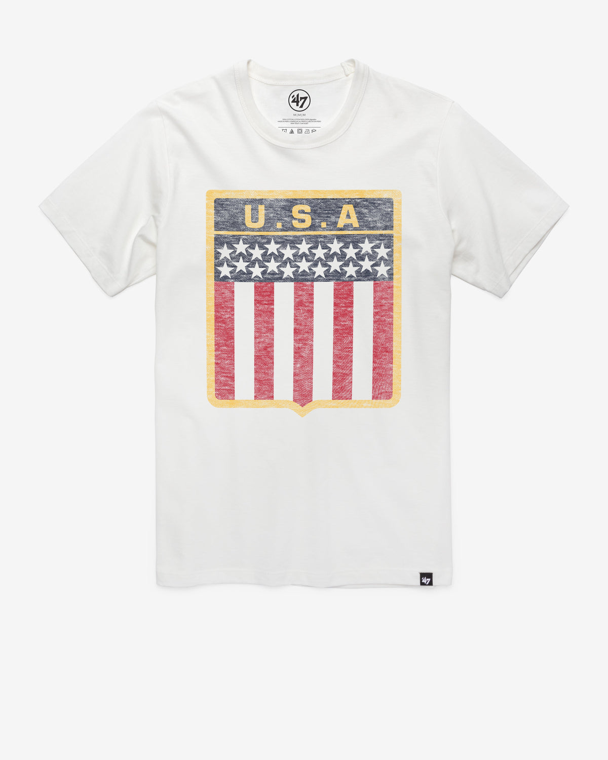 UNITED STATES USA SPANGLE '47 FRANKLIN TEE WHITE WASH