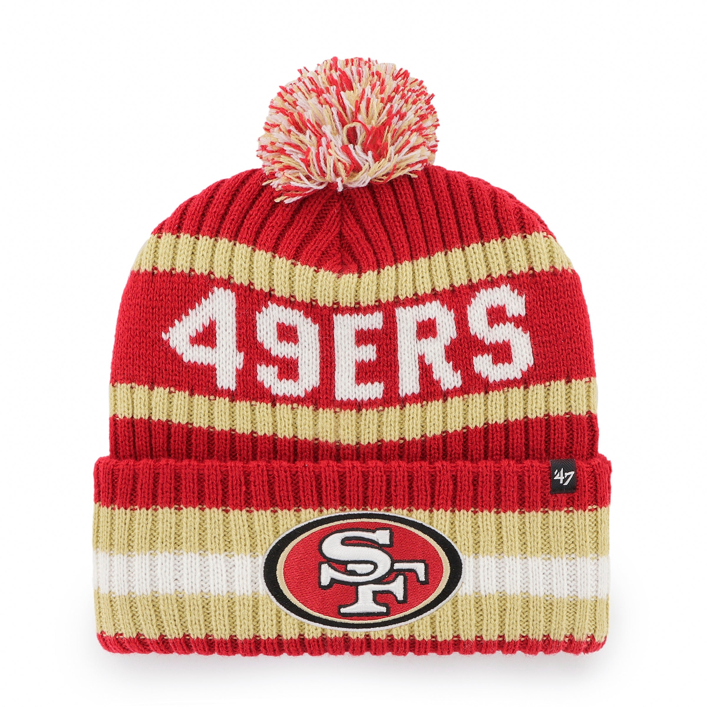 SAN FRANCISCO 49ERS BERING '47 CUFF KNIT RED