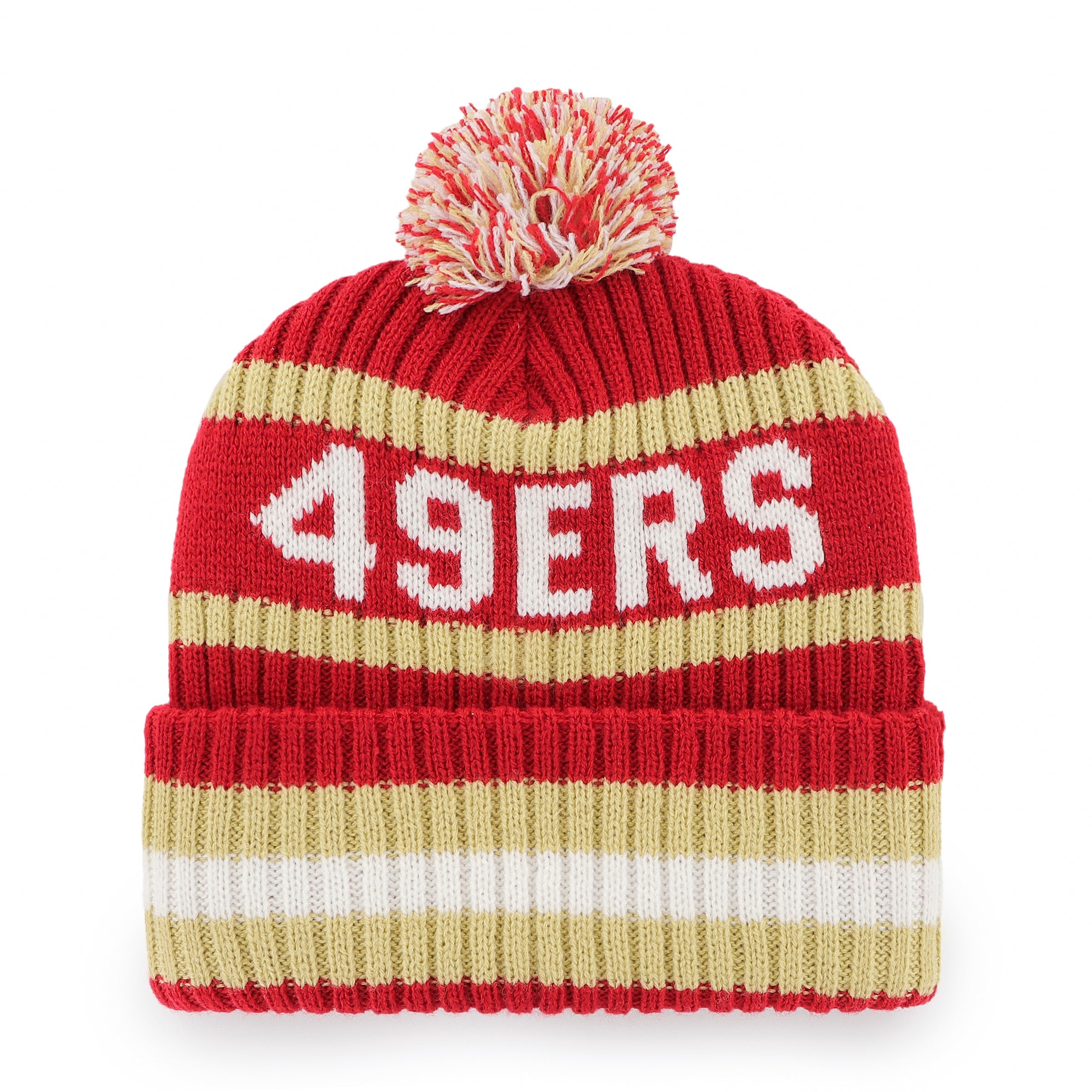 SAN FRANCISCO 49ERS BERING '47 CUFF KNIT RED