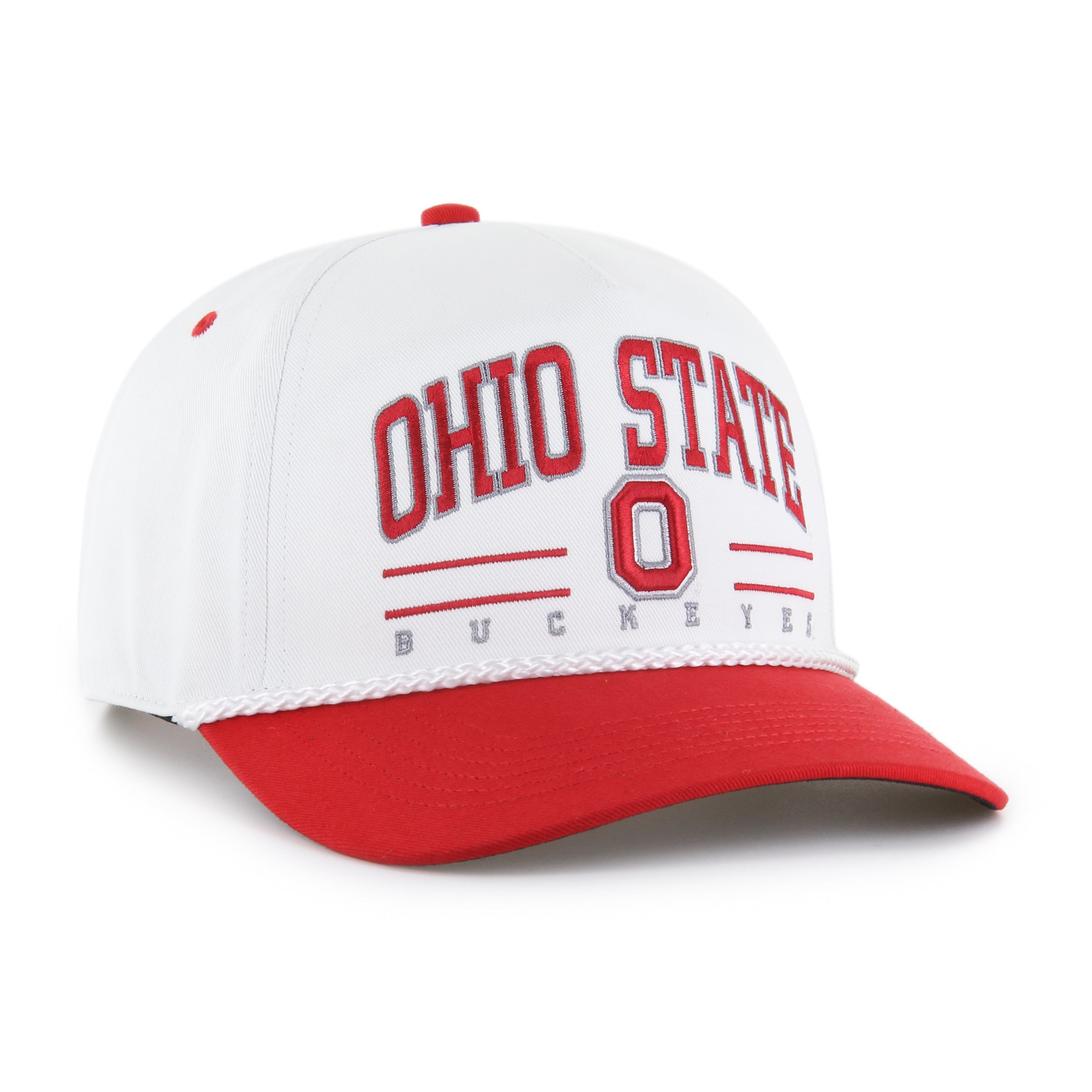 OHIO STATE BUCKEYES ROSCOE ROPE '47 HITCH WHITE