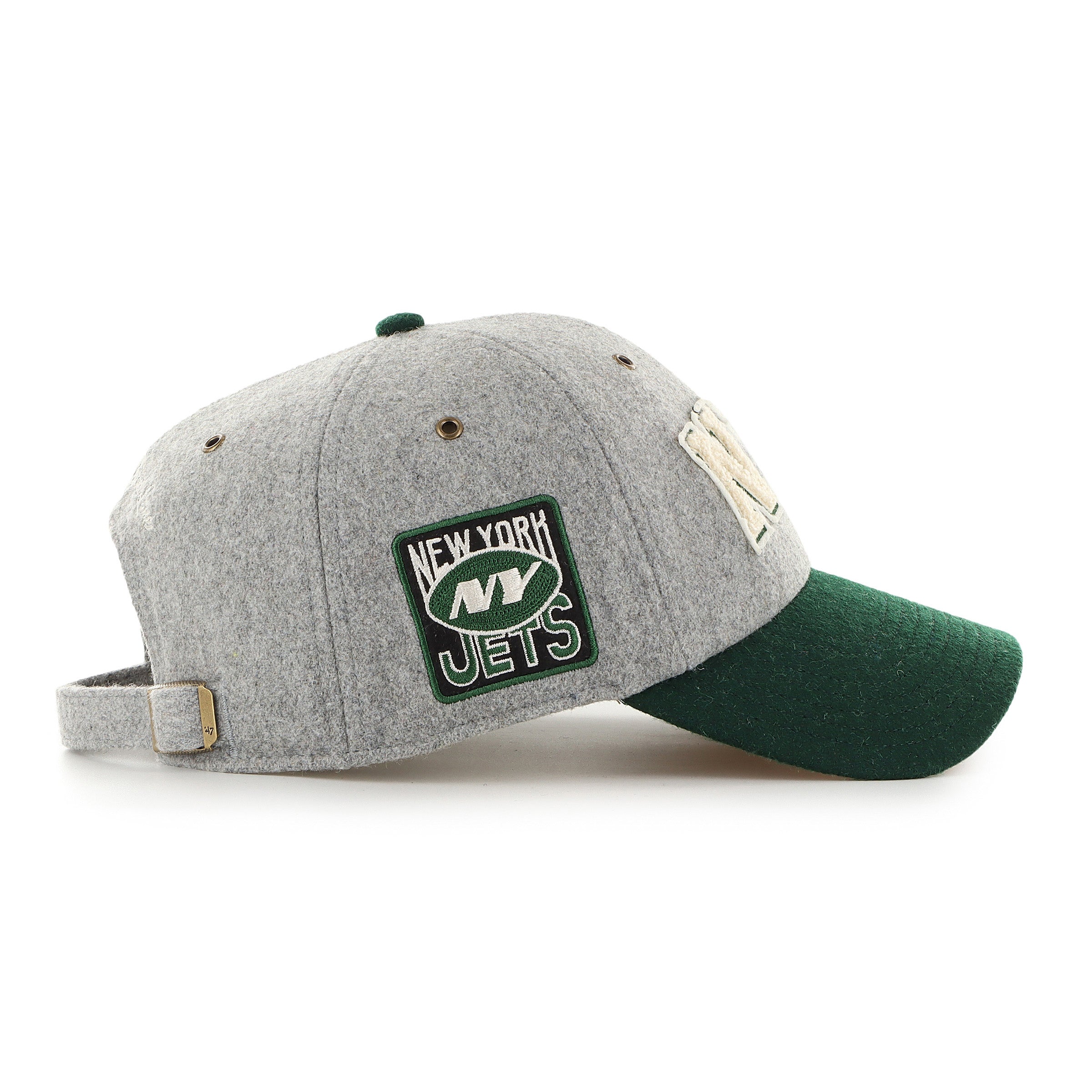 NEW YORK JETS STONEY CLOVER LANE X '47 BLOCK CLEAN UP GRAY