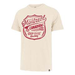OLD TIME HOCKEY MONTREAL CANADIENS VINTAGE POKE CHECK '47 FRANKLIN TEE CREAM