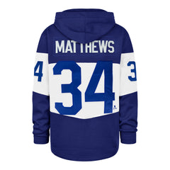 TORONTO MAPLE LEAFS AUSTON MATTHEWS '47 RUN POINT LACER HOOD ROYAL