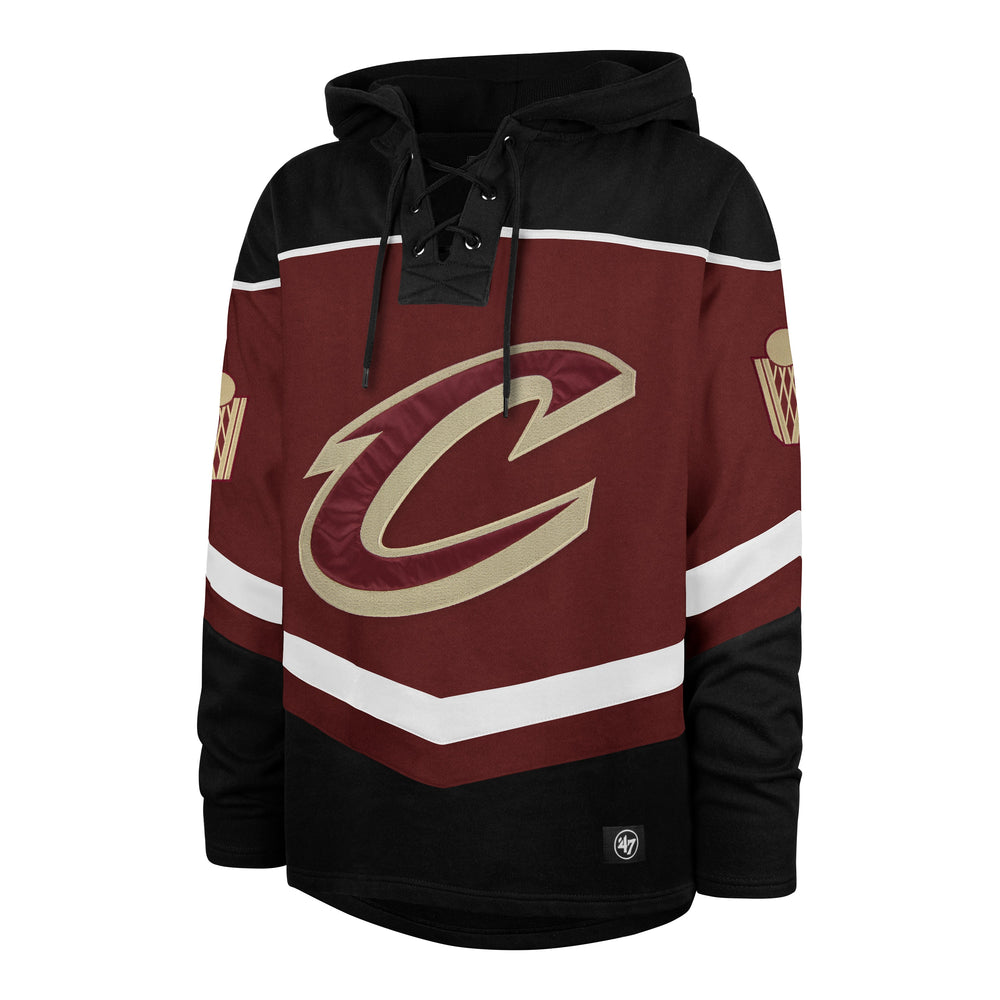 CLEVELAND CAVALIERS TRI SATIN '47 LAYUP LACER HOOD CARDINAL