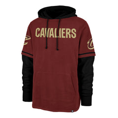 CLEVELAND CAVALIERS TRIFECTA '47 SHORTSTOP PULLOVER HOOD CARDINAL