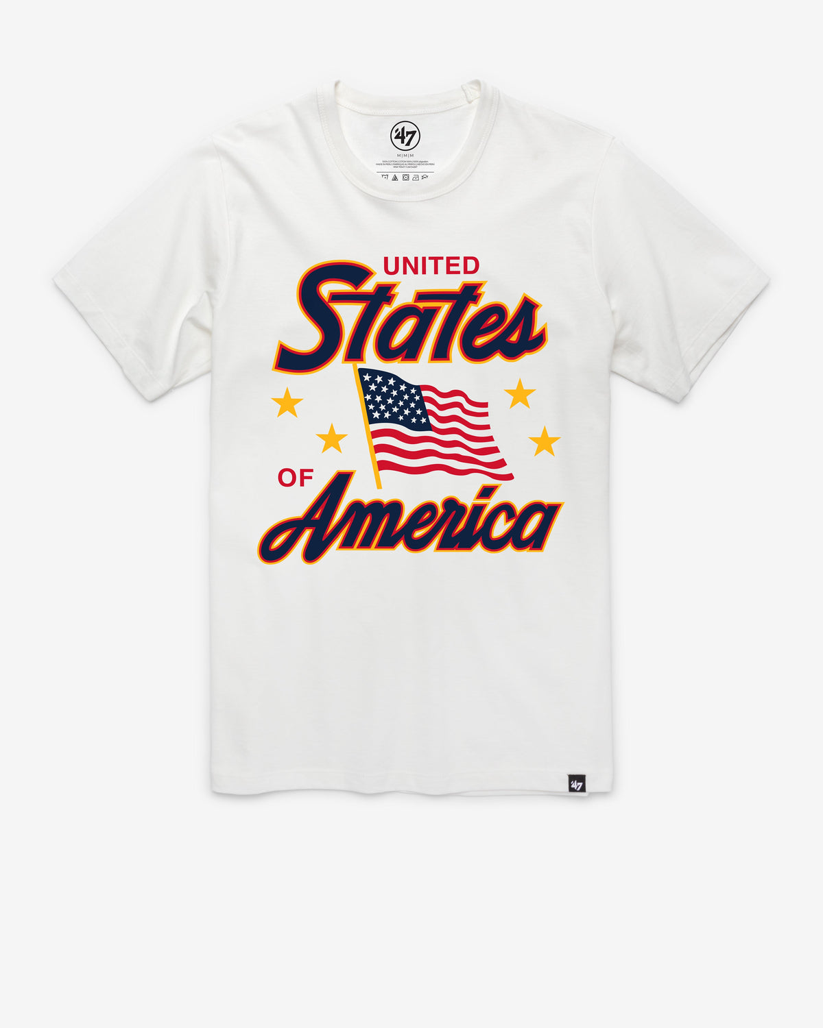 UNITED STATES U.S.A. MOTHERLAND '47 FRANKLIN TEE WHITE WASH