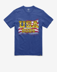 UNITED STATES U.S.A. ANTHEM '47 FRANKLIN TEE JETTY BLUE