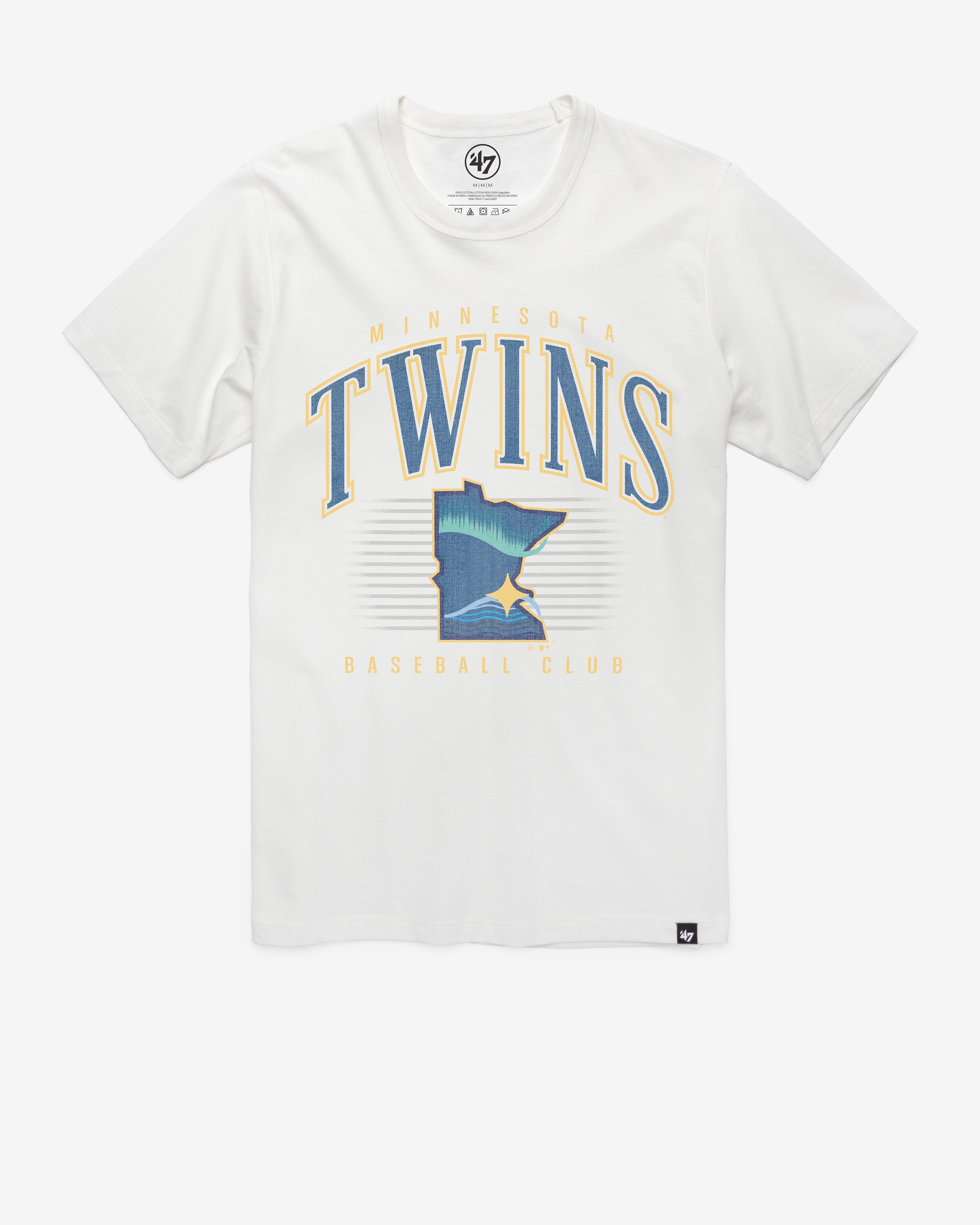 MINNESOTA TWINS CITY CONNECT DOUBLE HEADER '47 FRANKLIN TEE WHITE WASH