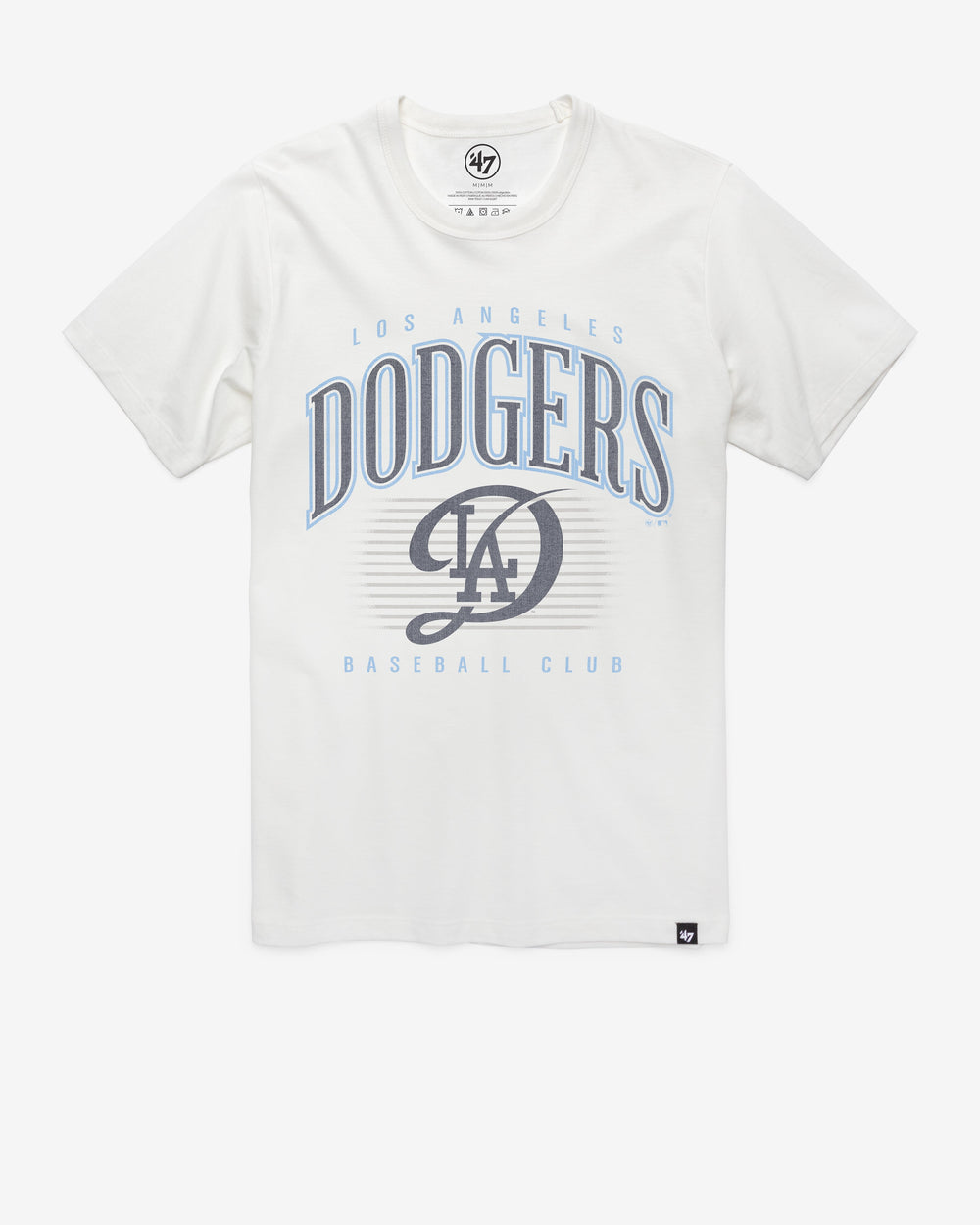 LOS ANGELES DODGERS CITY CONNECT DOUBLE HEADER '47 FRANKLIN TEE WHITE WASH